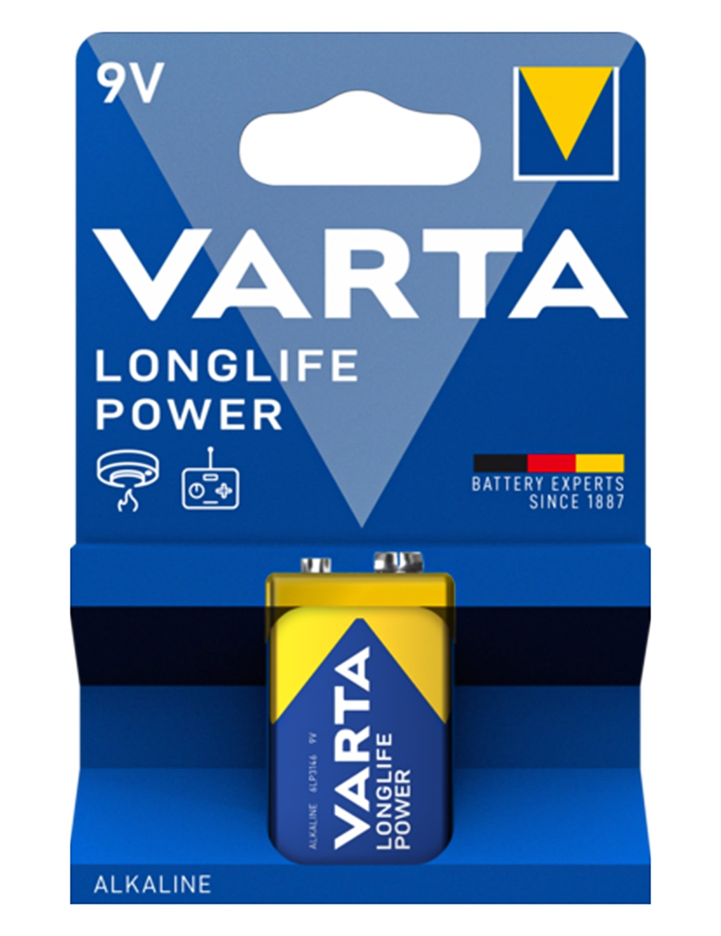 1 baterija LONGLIFE POWER 6LR61/9V