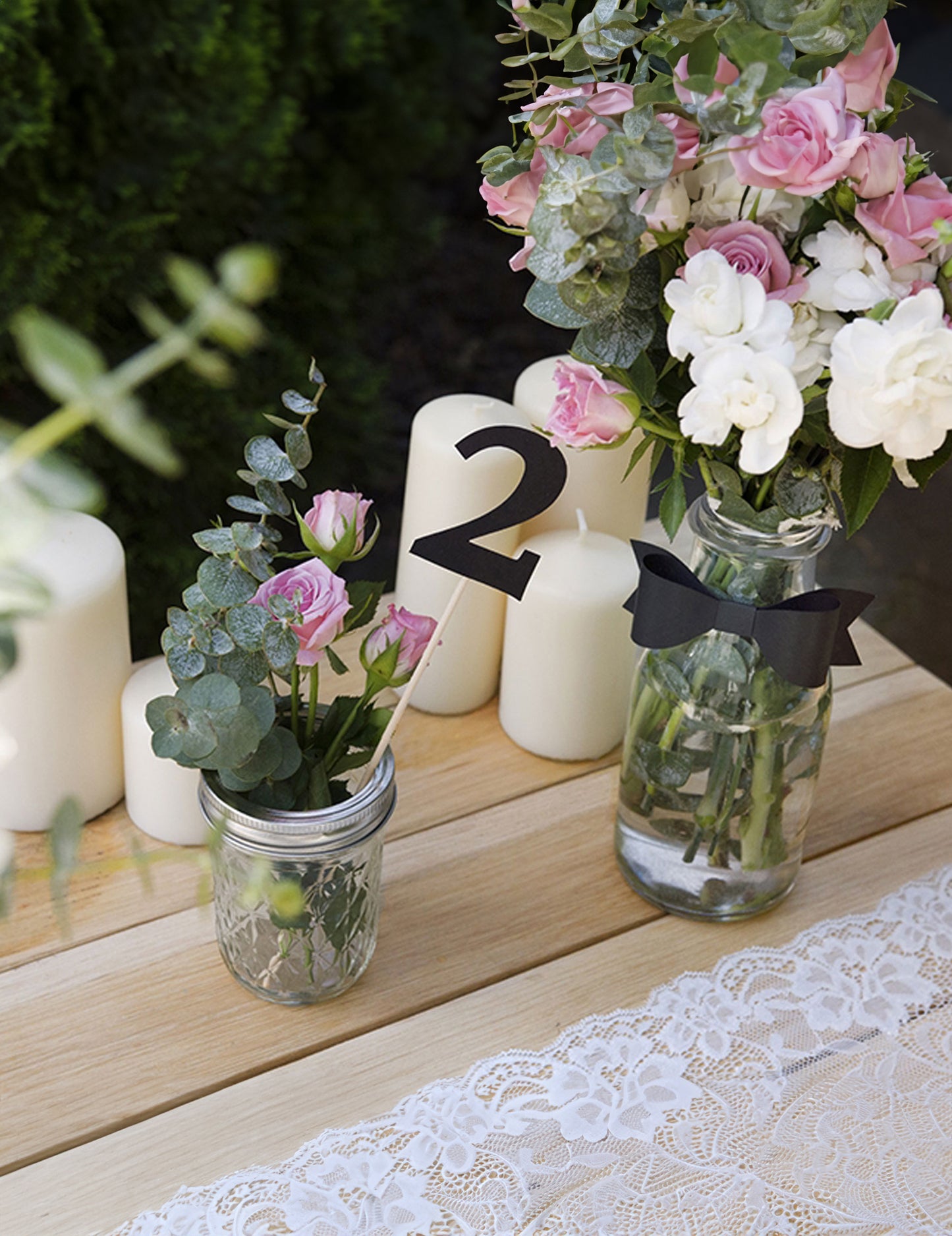 10 črnih številk na vrhu 26 cm karton