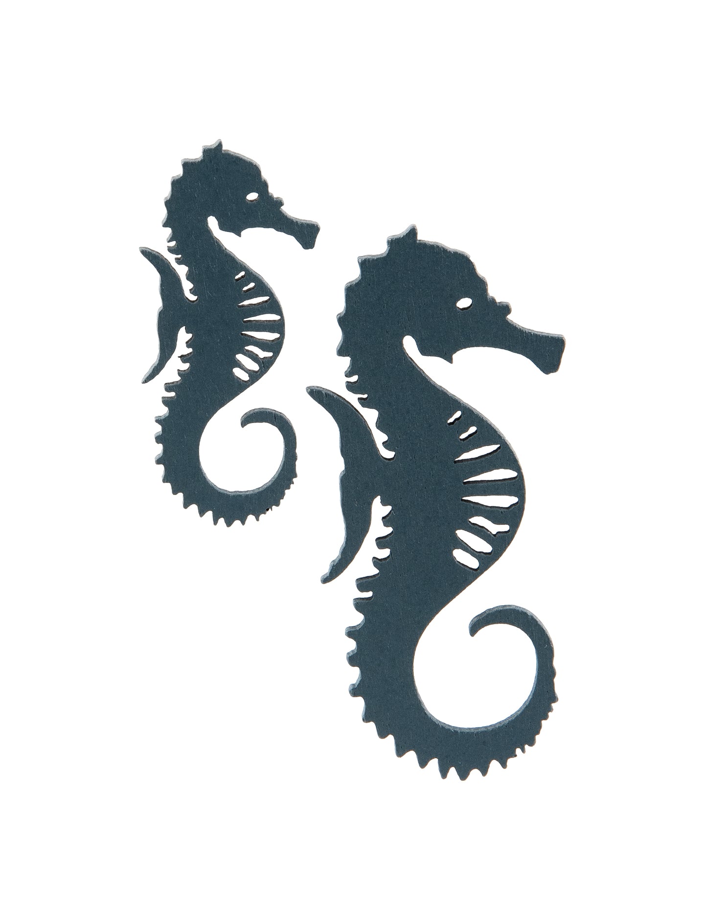 10 modrih konfetov lesa hipokampa 6 in 4,5 cm