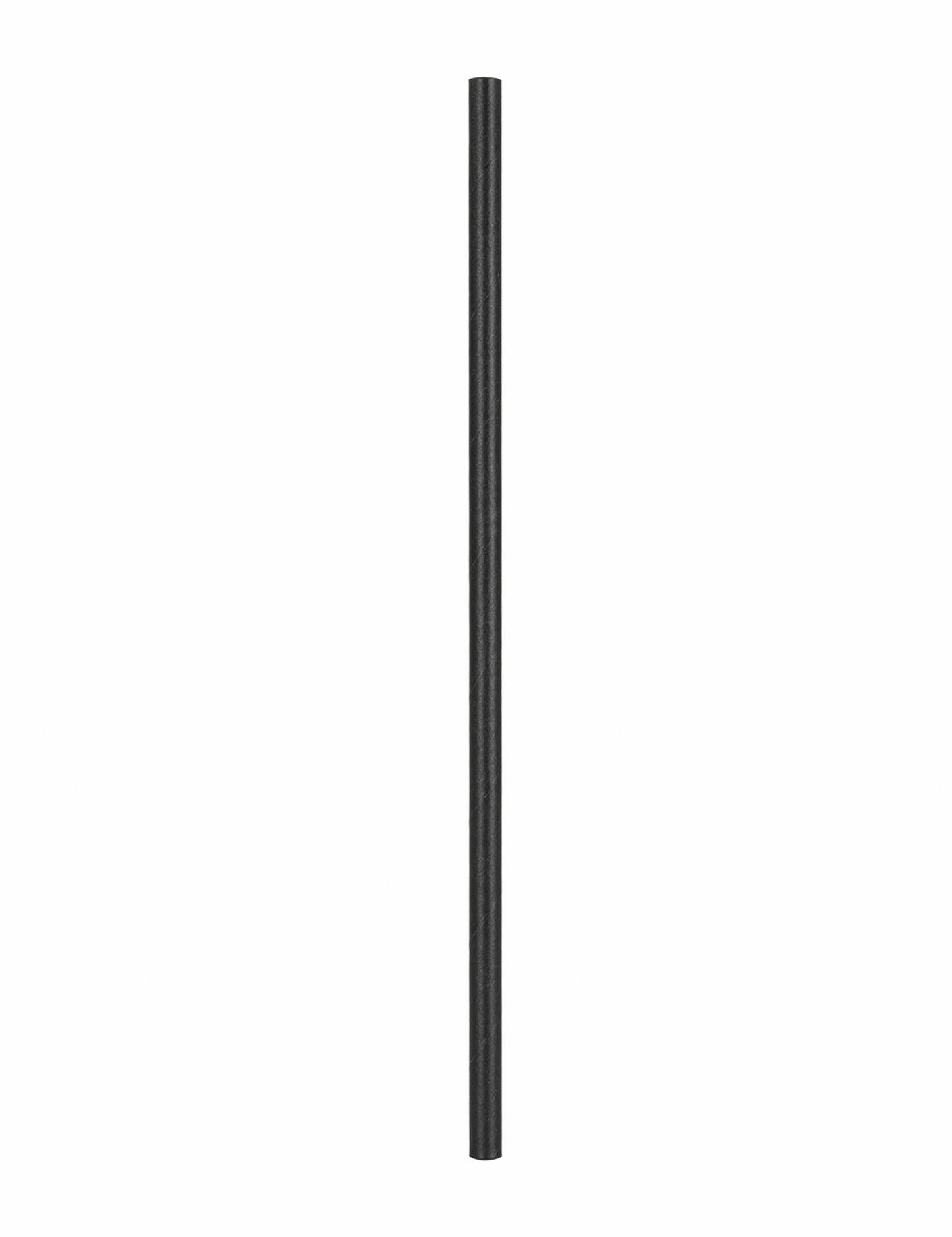 10 črnih piratskih kartonskih slamic 20 cm
