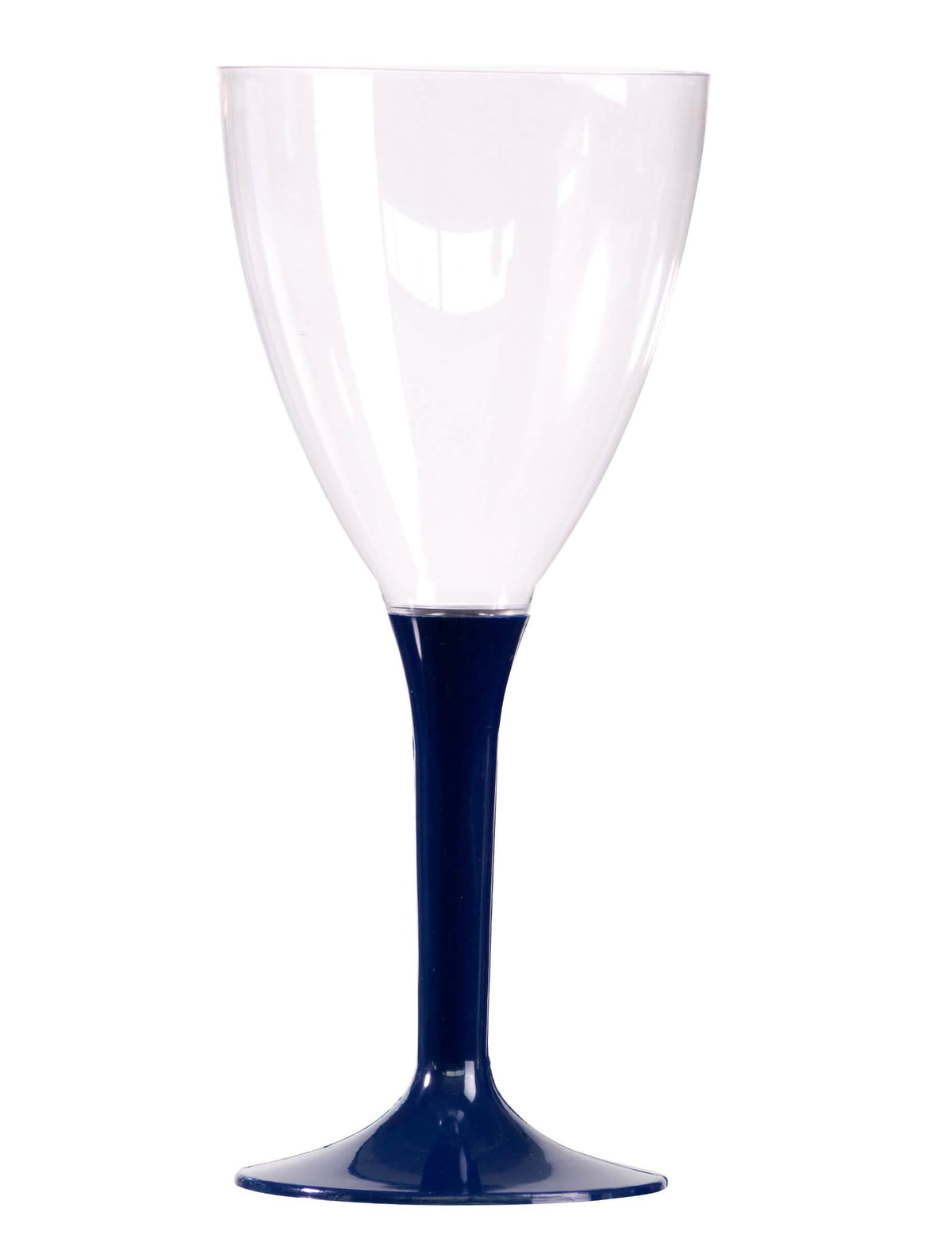 Plastični vinski kozarec za zabavo z modra nogo 160 ml