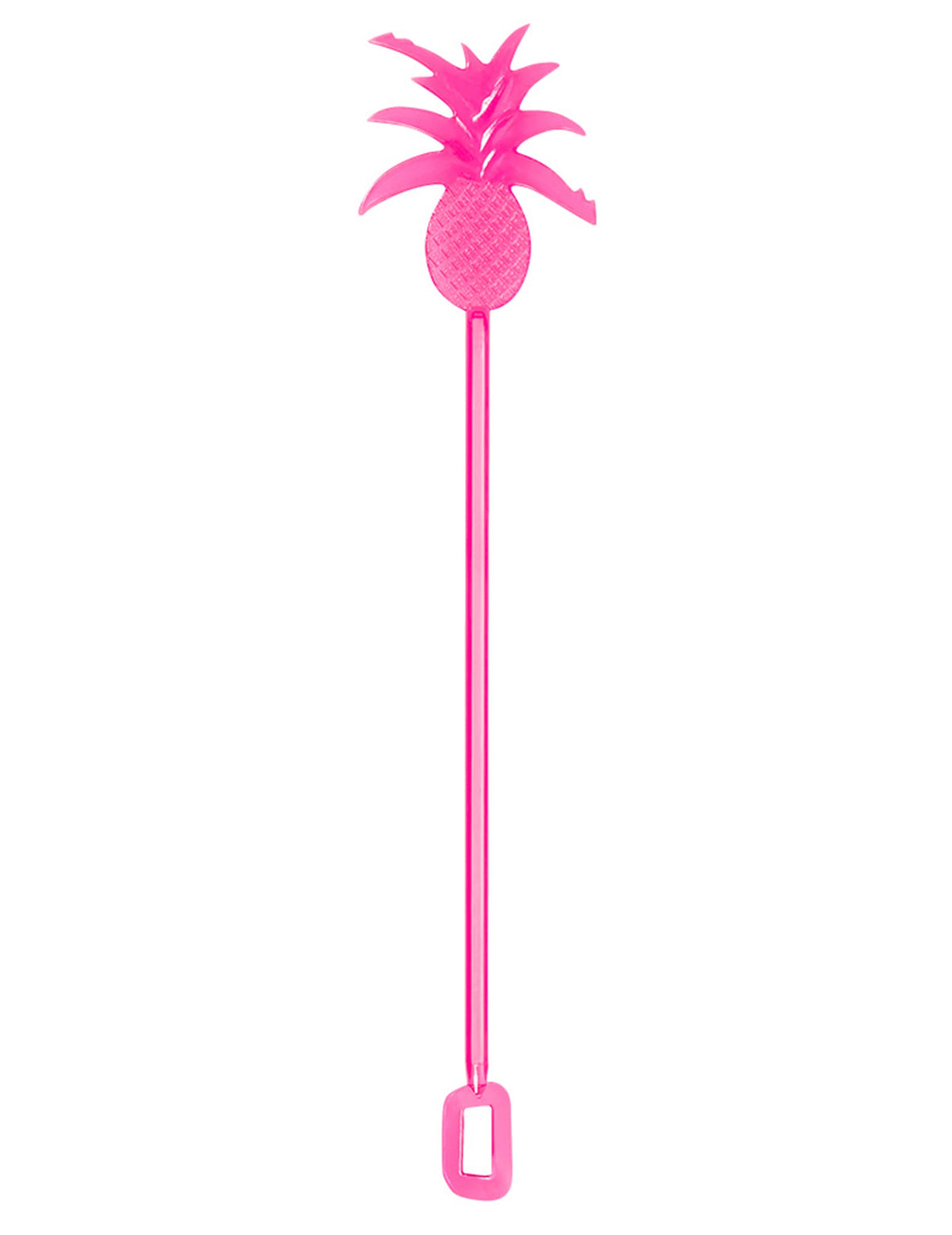 Agitateur à cocktail ananas pour fête rose
