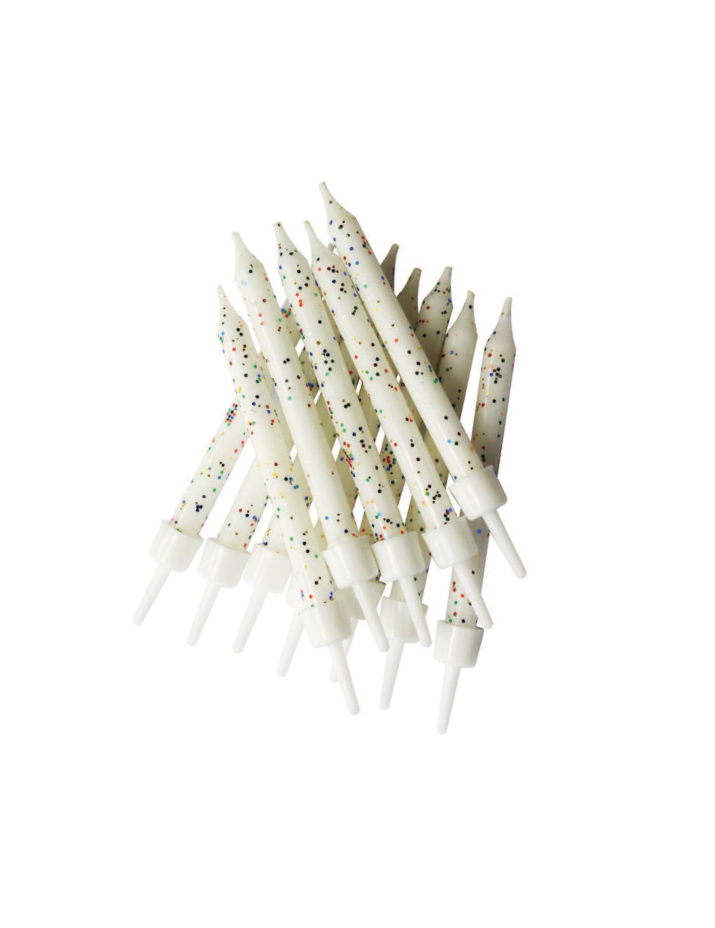 12 belih bleščečih svečk 7,5 cm za rojstnodnevno torto