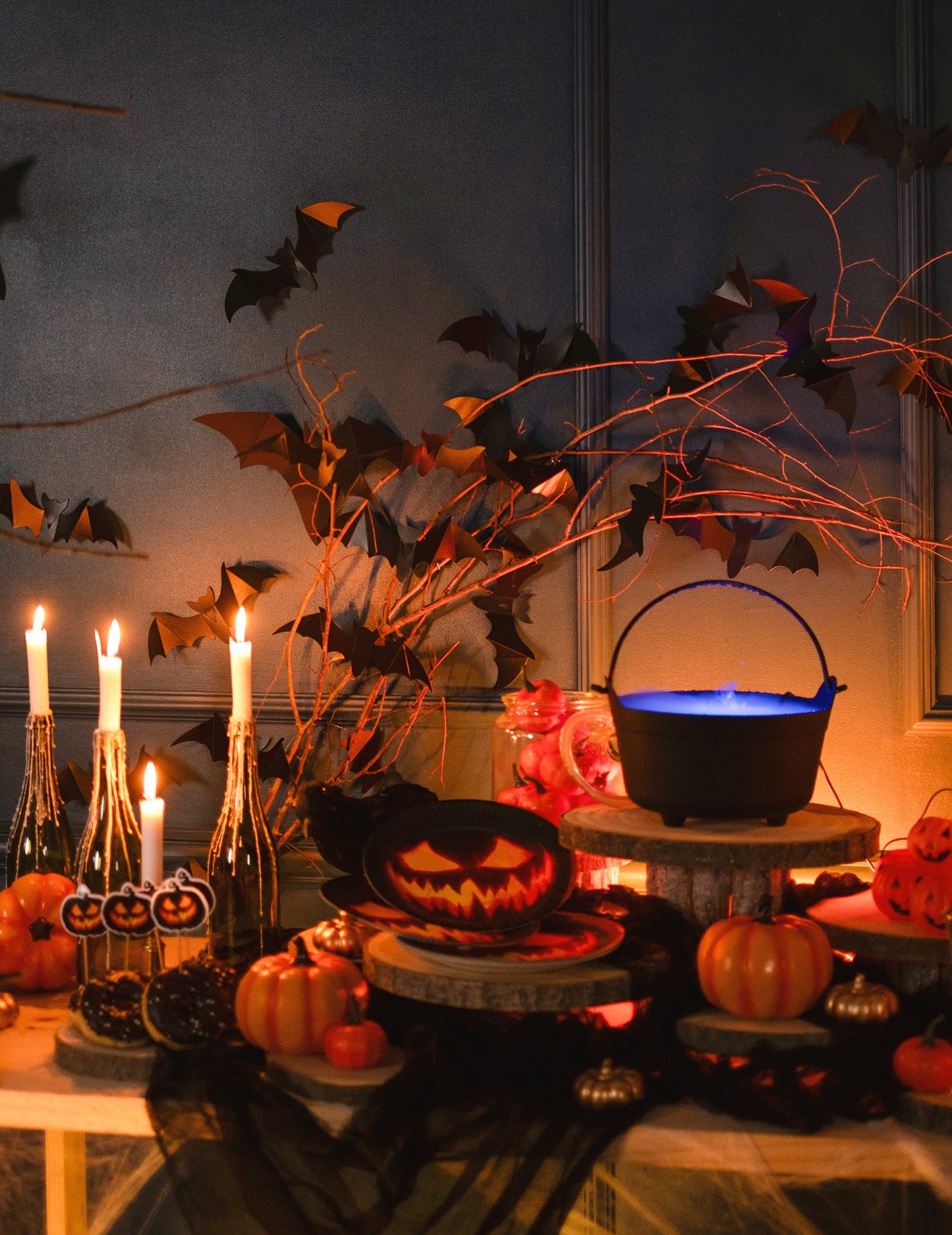 12 okrasnih stenskih netopirjev 15 cm