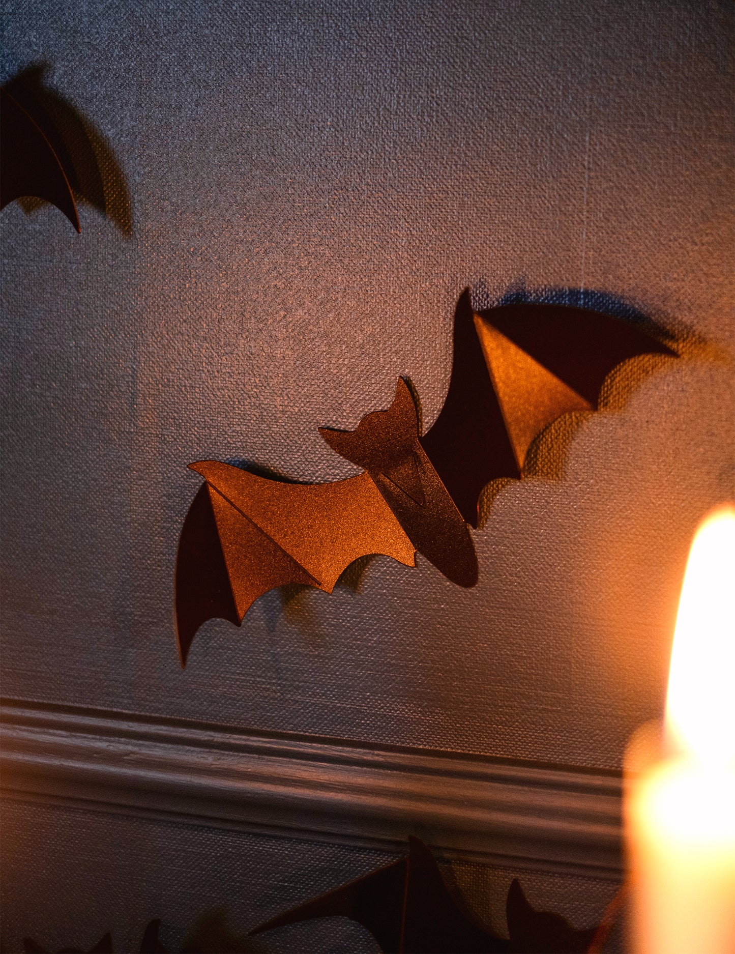 12 okrasnih stenskih netopirjev 15 cm