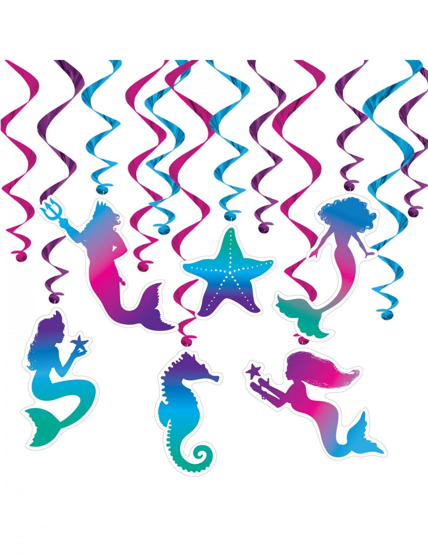 12 suspenzij v spirali sirene 43 - 76 cm