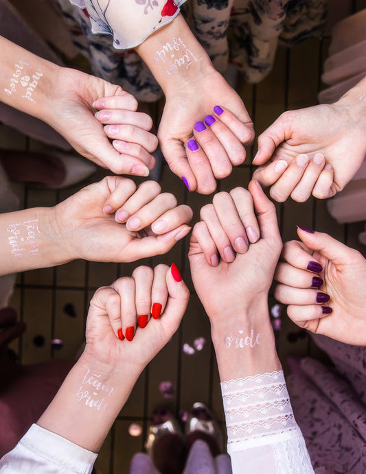 13 efemernih tetovaž Team Rose Gold nevesta