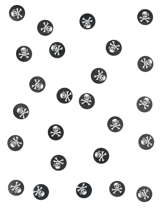Vue d'ensemble des confettis de table pirate