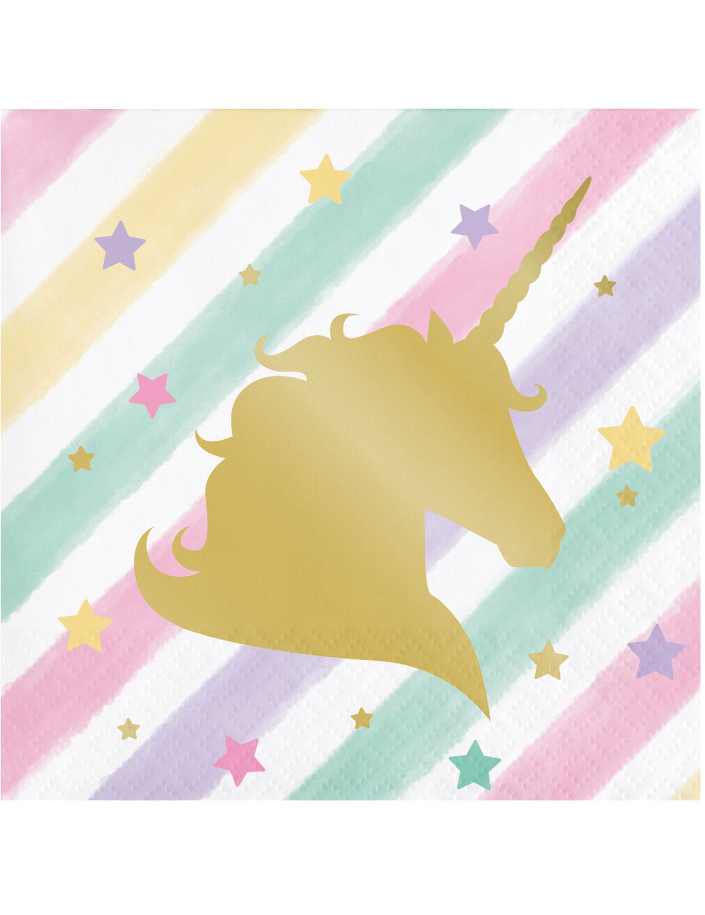 16 majhnih brisač v papirju samoroga 25 x 25 cm