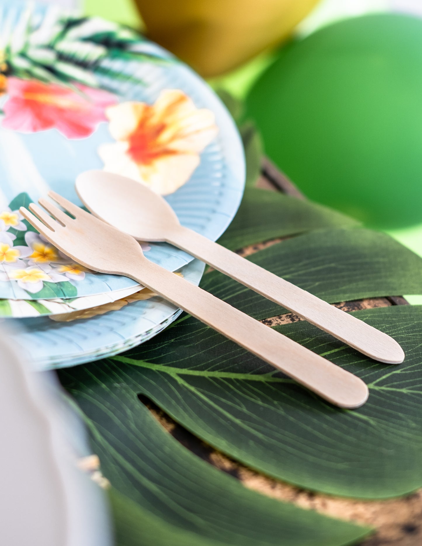 18 lesenega jedilnega pribora 16 cm