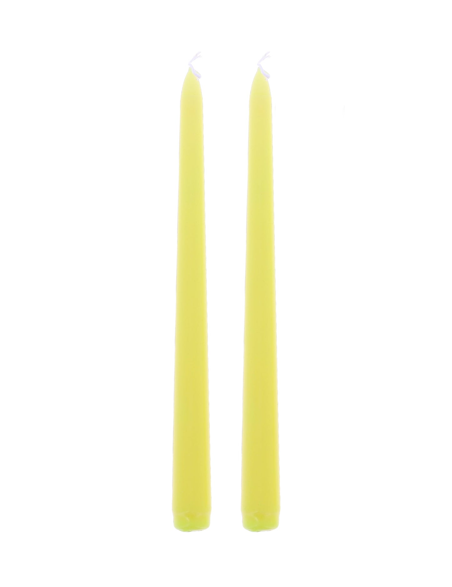 Bougies chandelles pour décoration de fête jaune