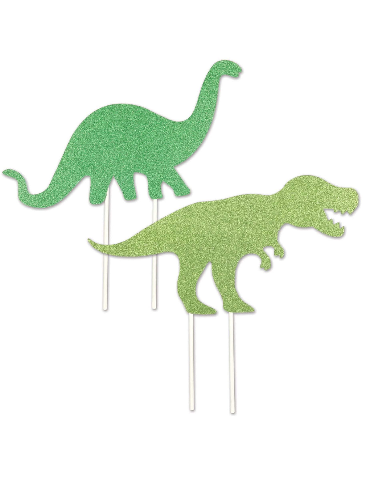 Plastični toppers dinozavri za bleščečo zeleno torto
