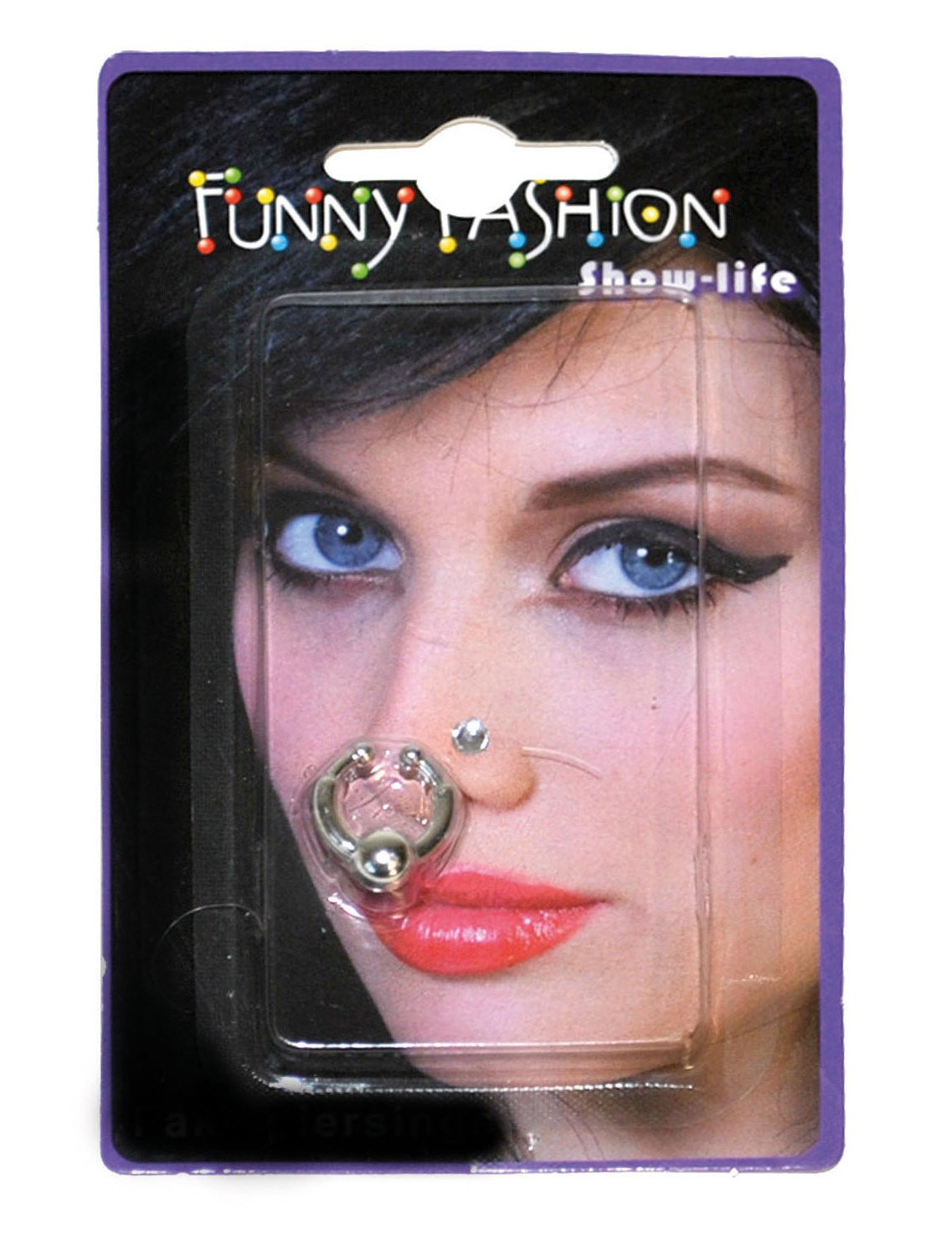 2 lažni piercingi za odraslega nosu