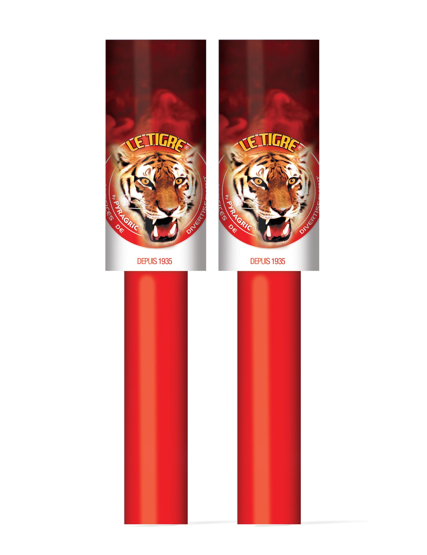 2 rdeči ročni dimni bombi, 45 sekund