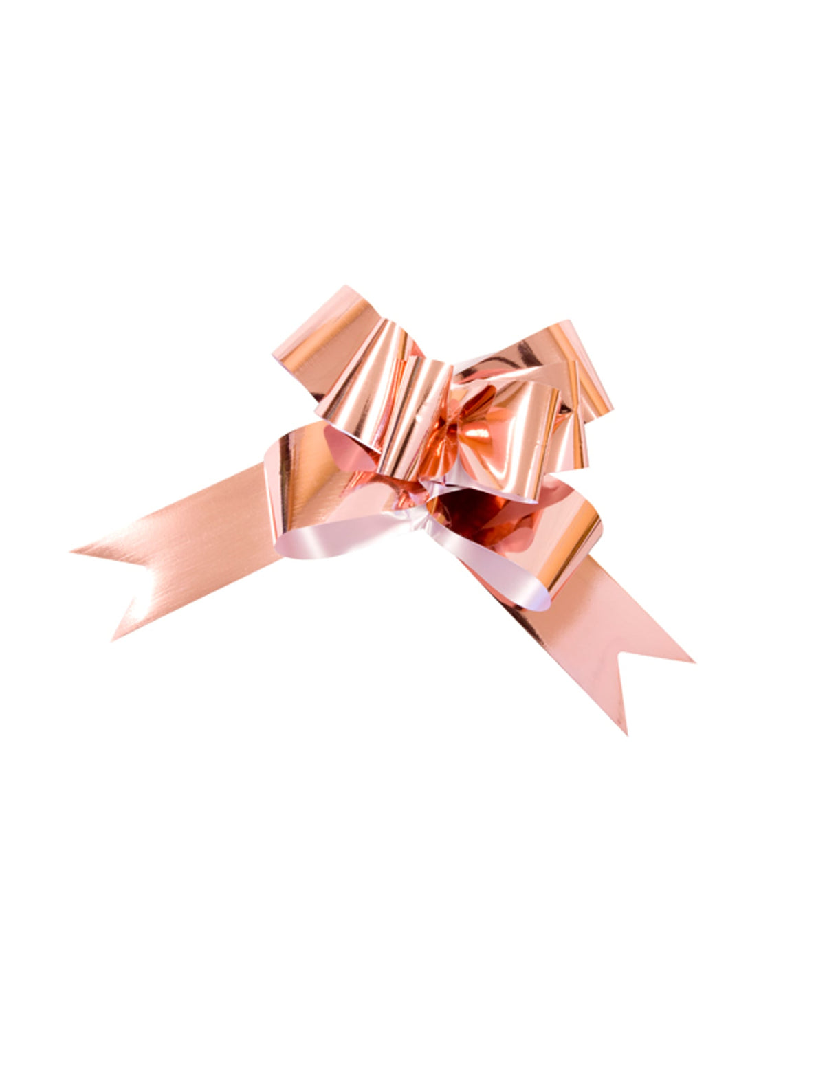 Nœud à tirer pour cadeaux rose gold métallisé