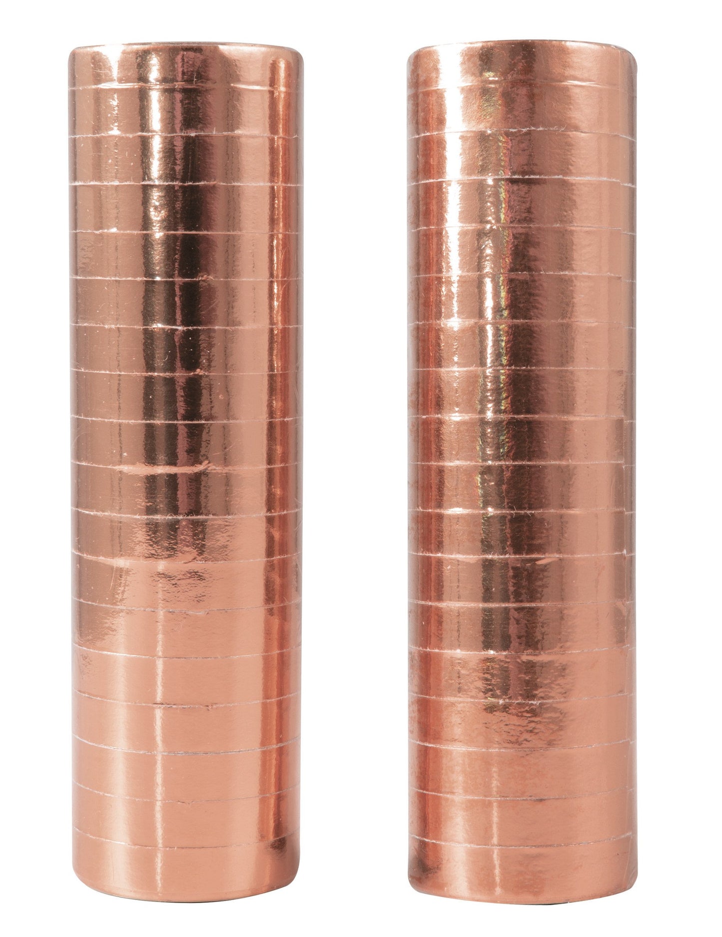 Rouleaux de serpentins rose gold métallisé