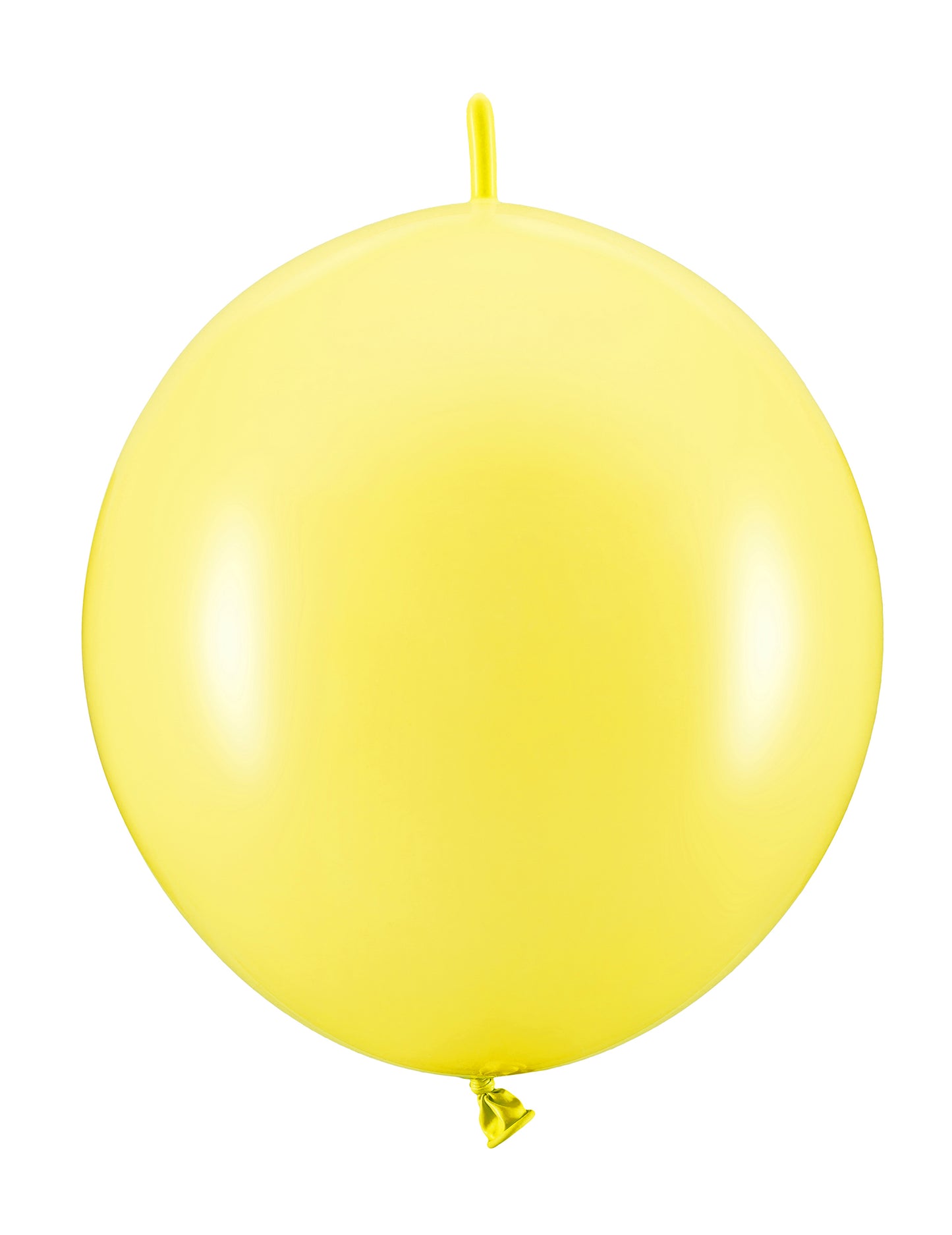 20 Ballons gonflables Jaune pastel à relier 28 cm