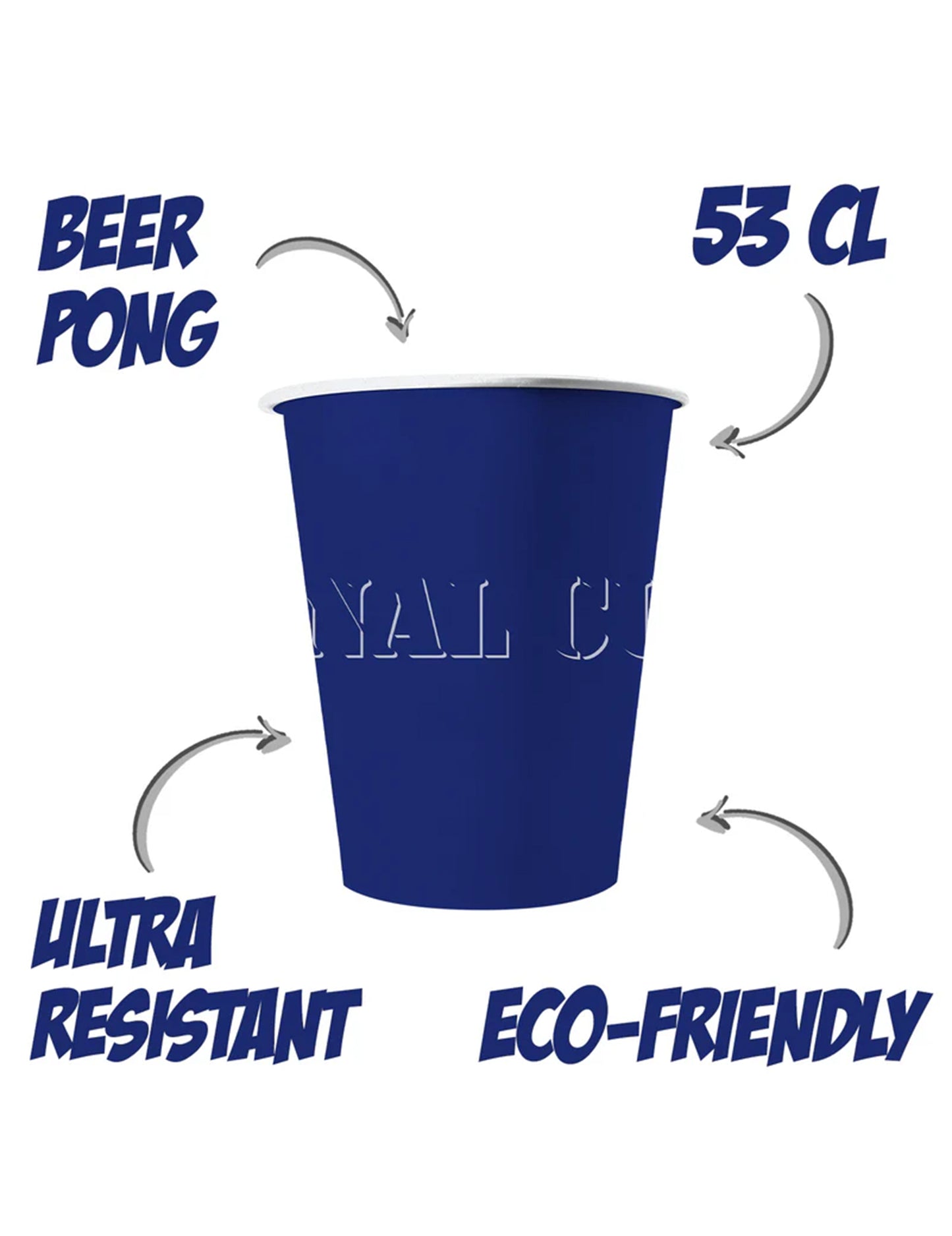 20 ameriških skodelic, ki jih je mogoče reciklirati modri karton 53 Cl