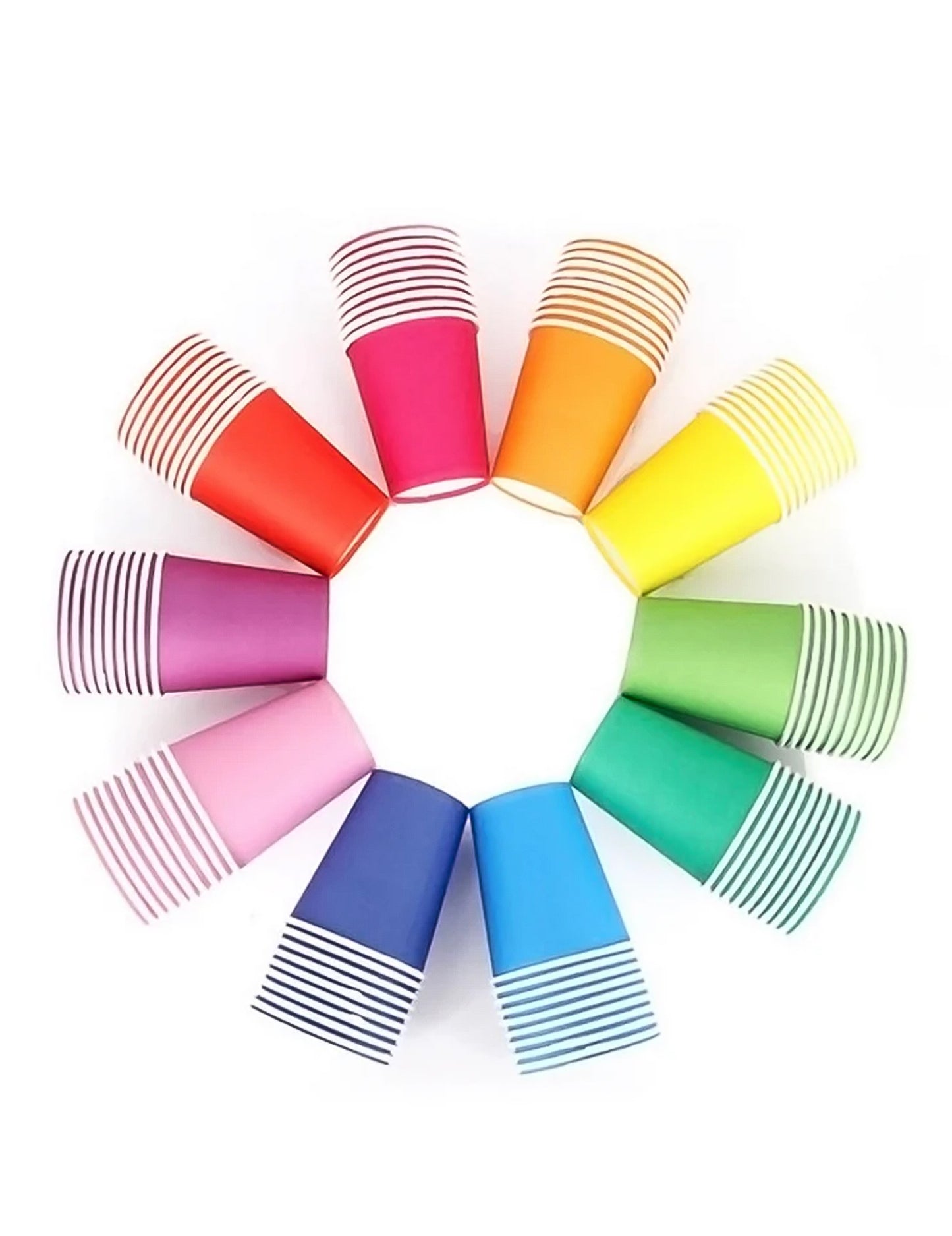 Assortiment de couleurs des gobelets américains en carton recyclable pour fête