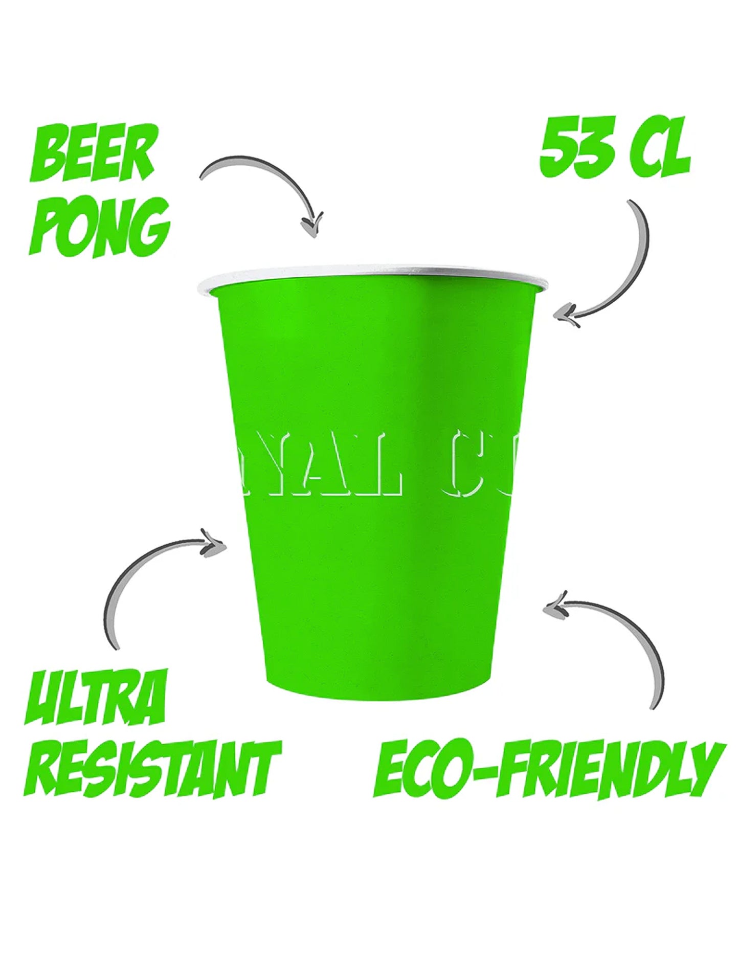 20 ameriških skodelic, ki jih je mogoče reciklirati zeleni karton 53 Cl