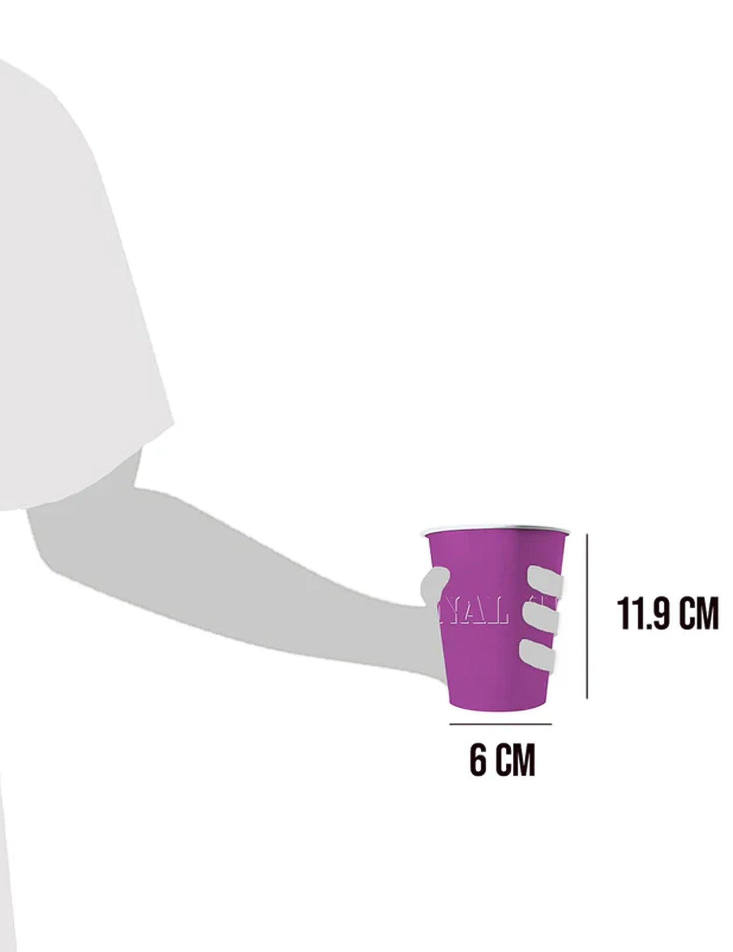 20 ameriških skodelic, ki jih je mogoče reciklirati vijolični karton 53Cl