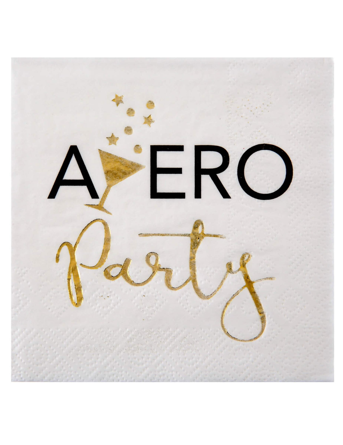 papirnati prtički apéro party za dekoracijo mize bela in zlata