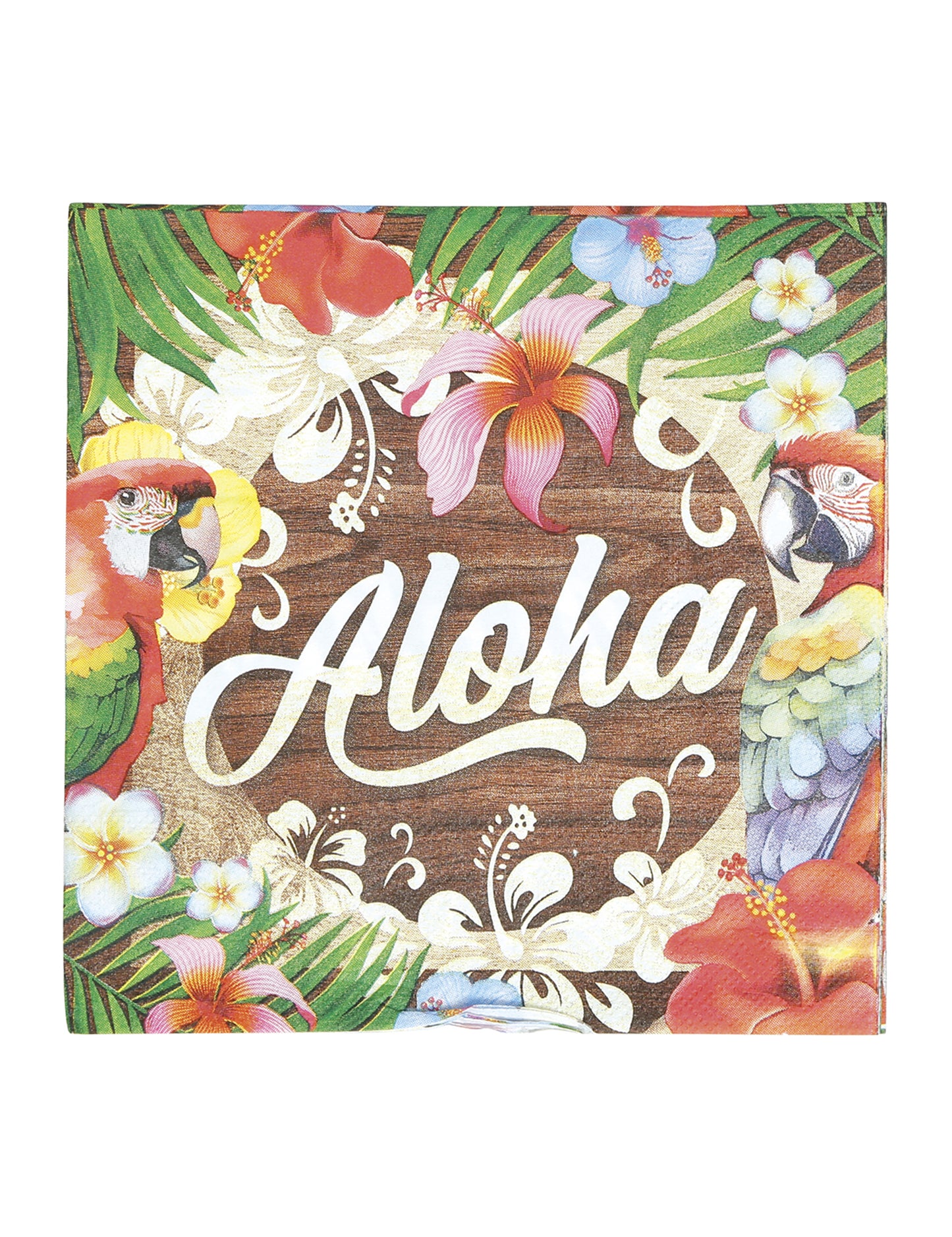 20 Serviettes Aloha Hawaï 16 x 16 cm