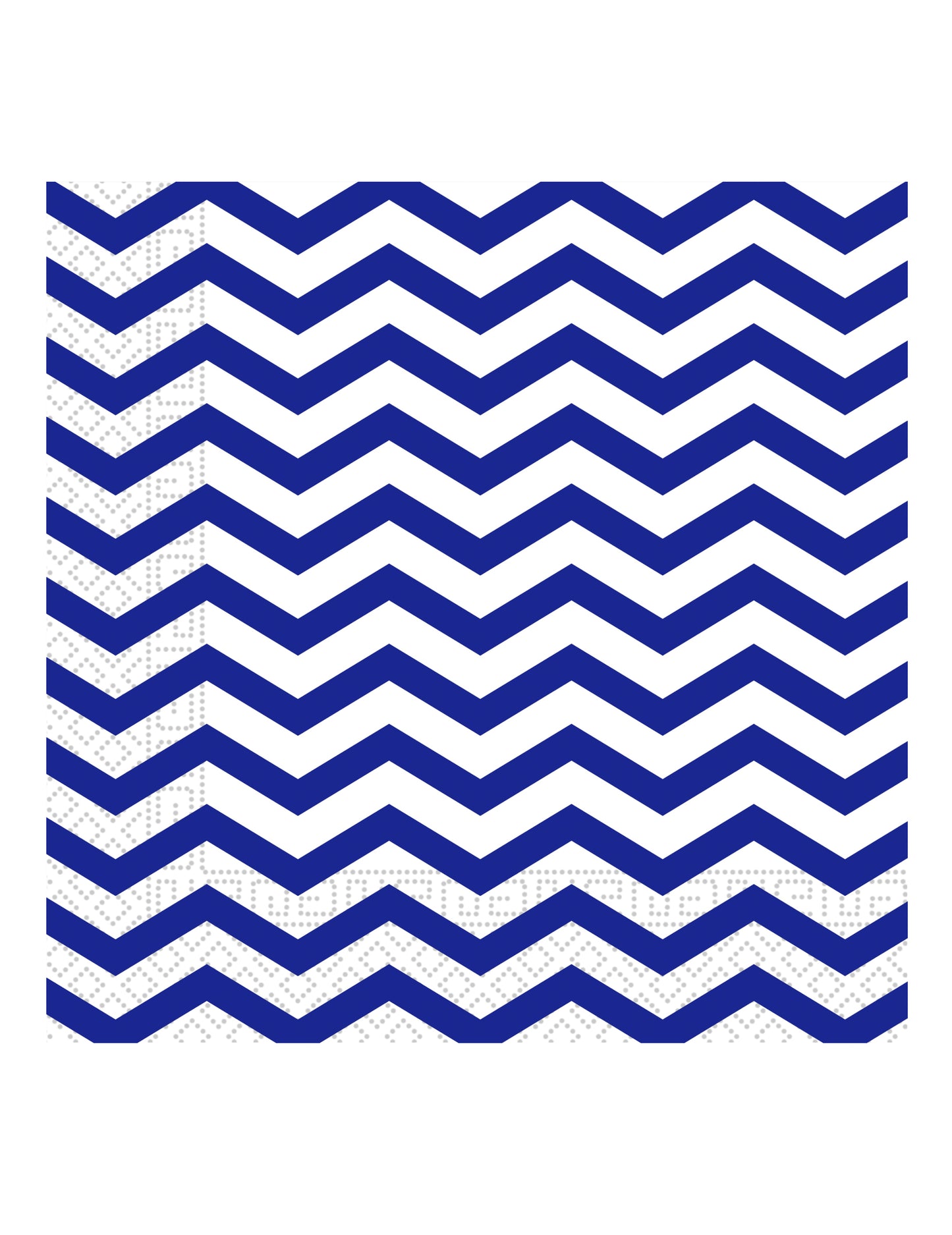 20 kraljevsko modre papirnate brisače Chevron 33 x 33 cm
