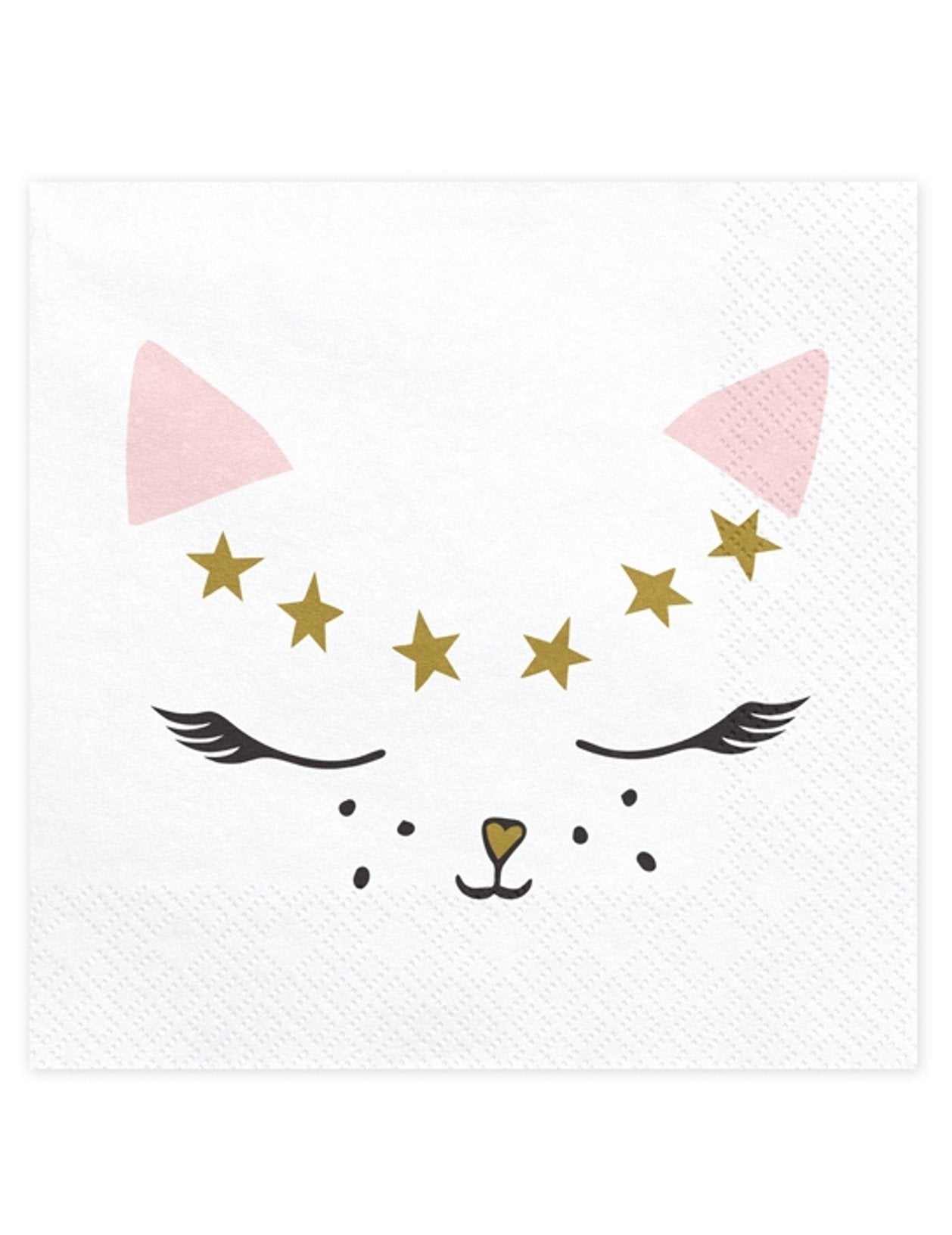 20 papirnatih brisač iz belega mucka 33 x 33 cm