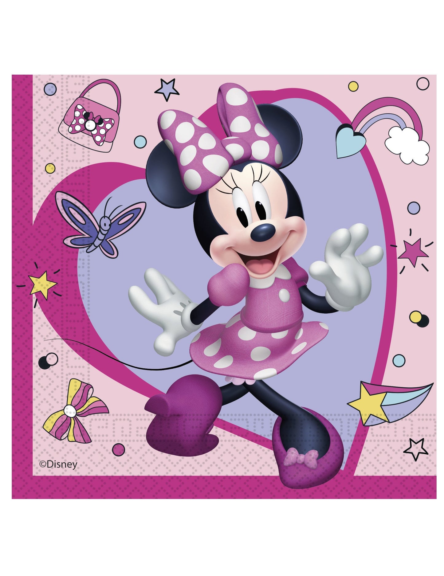 20 Minnie Junior Paper Papirnate brisače 33 x 33 cm