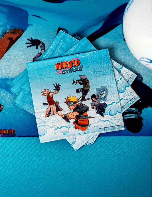 20 papirnatih serviet Naruto Shippuden™ 33 x 33 cm