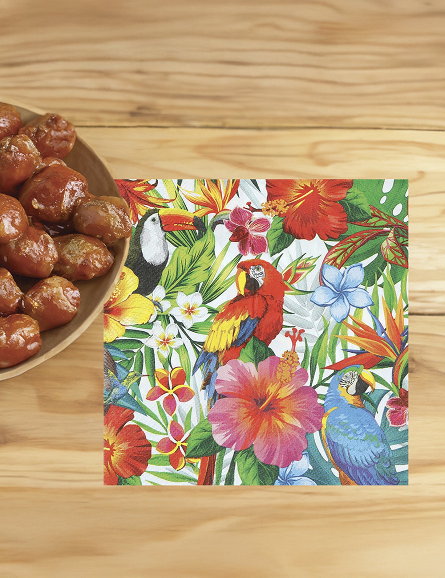 20 tropskih ptičjih prtičkov 33 cm