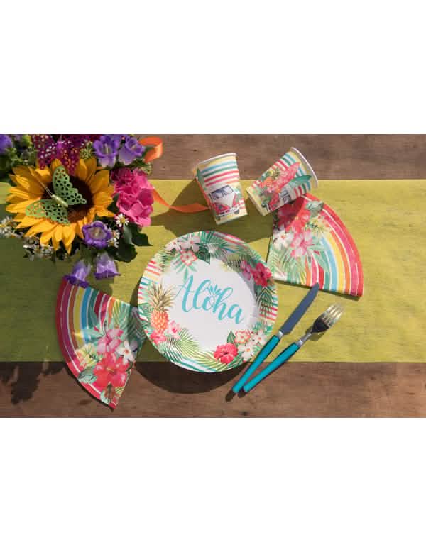 Mise en situation des serviettes papier Aloha