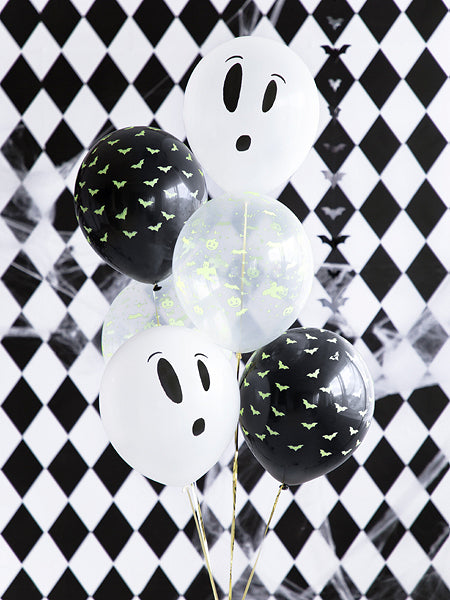 3 Fluo Halloween lateks baloni 27 cm
