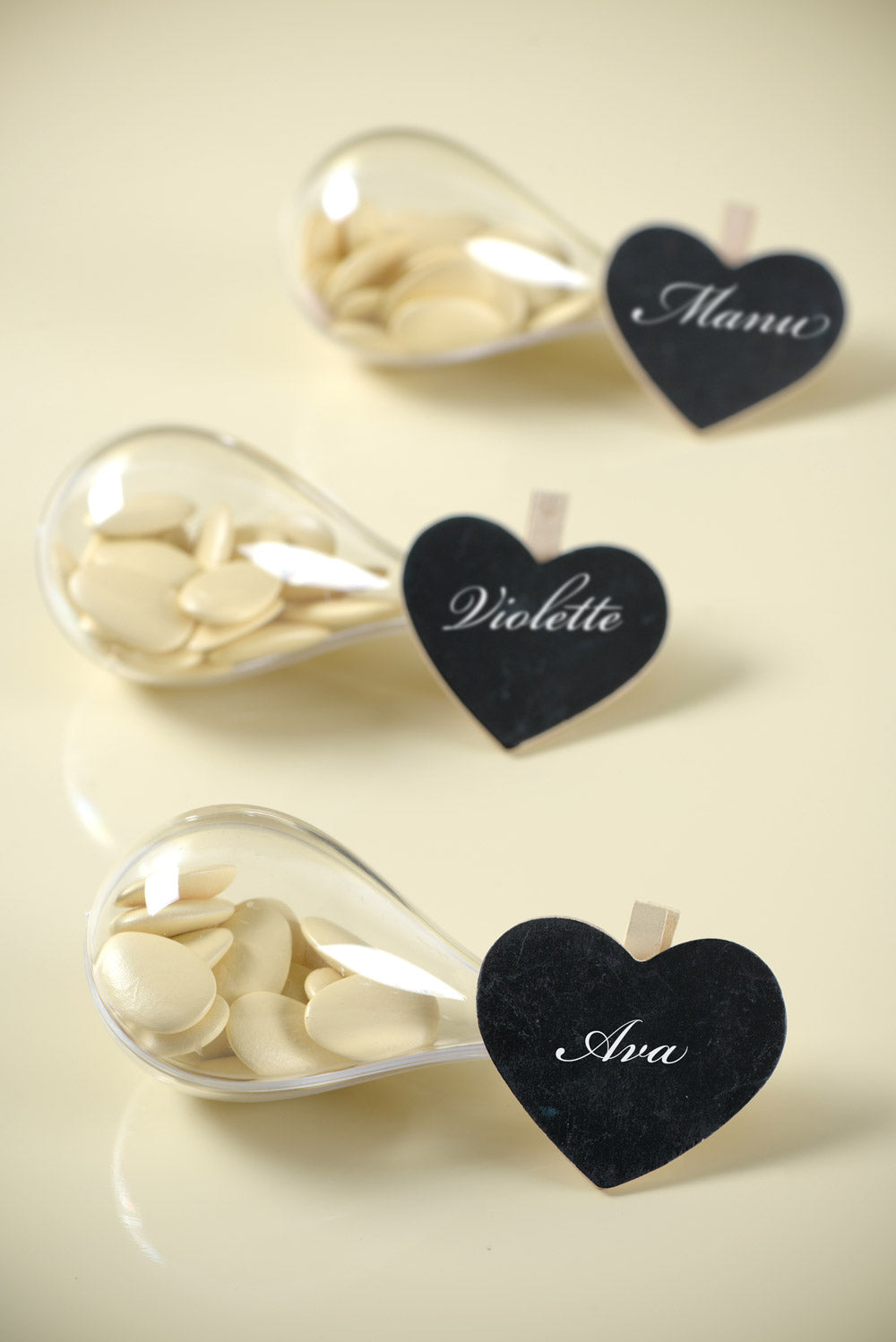 3 posode prozorne vode 11 cm