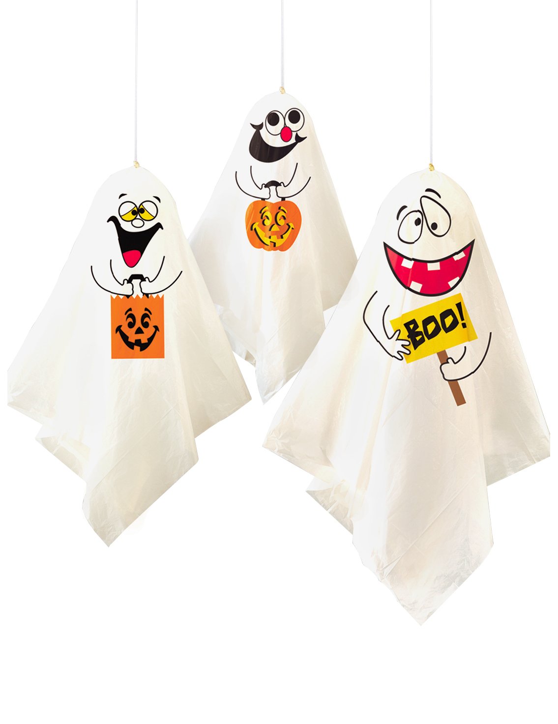 3 Halloween viseči duhovi