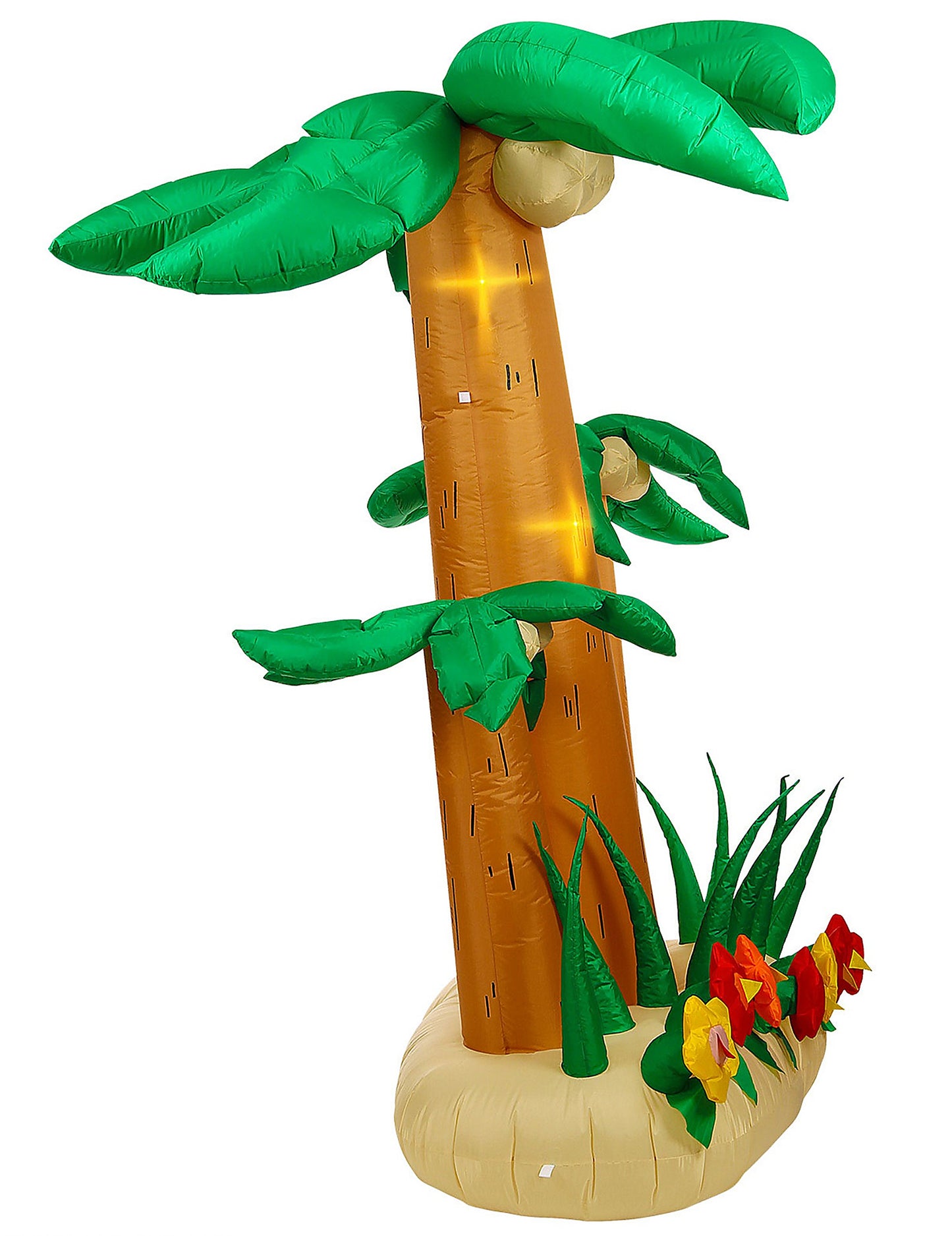 3 svetle napihljive velikanske palme 240 cm