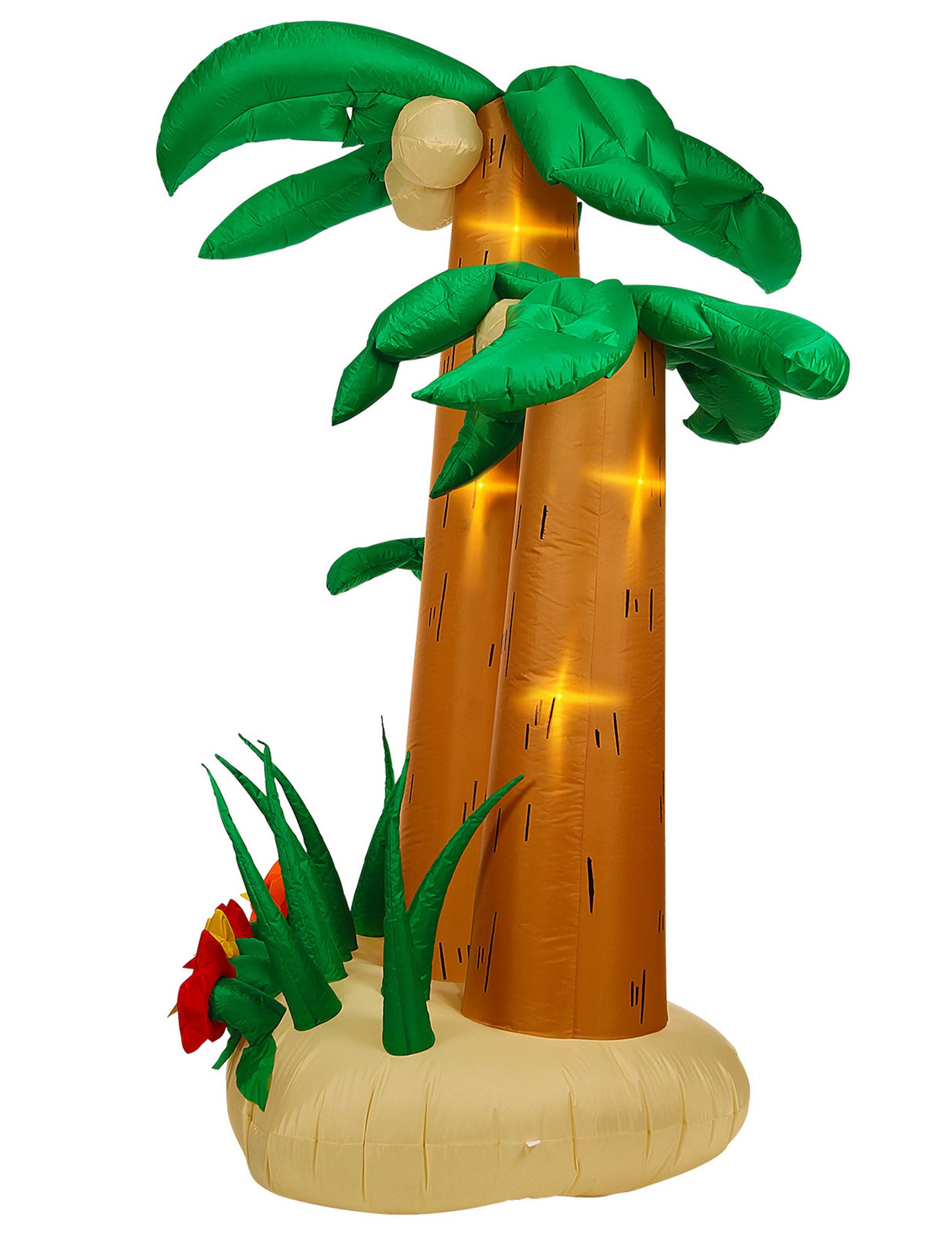 3 svetle napihljive velikanske palme 240 cm