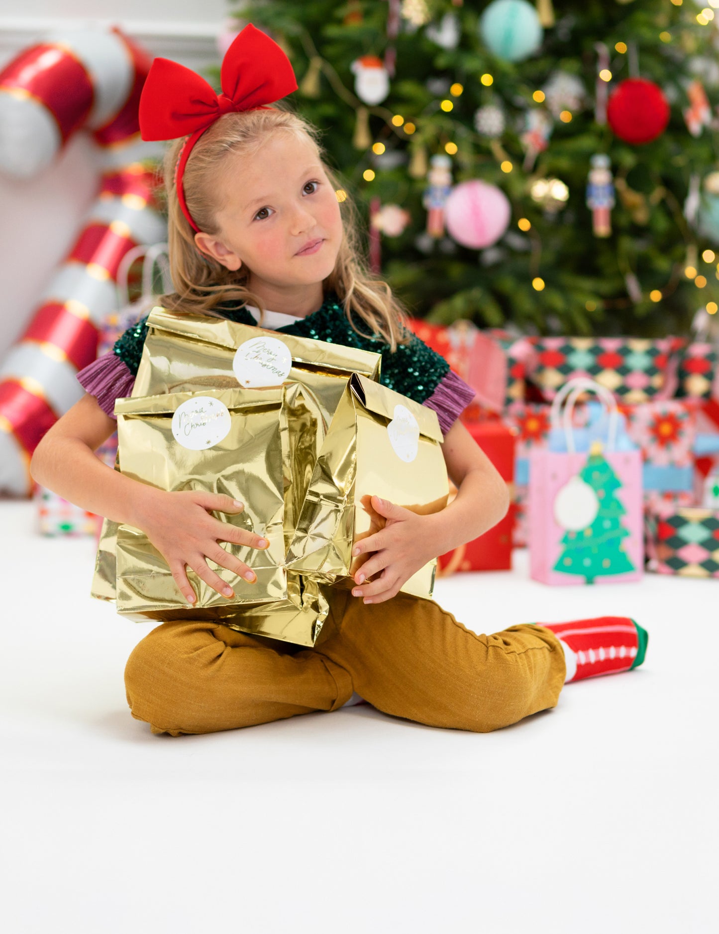 3 zlati darilni žepi 25 x 38 cm