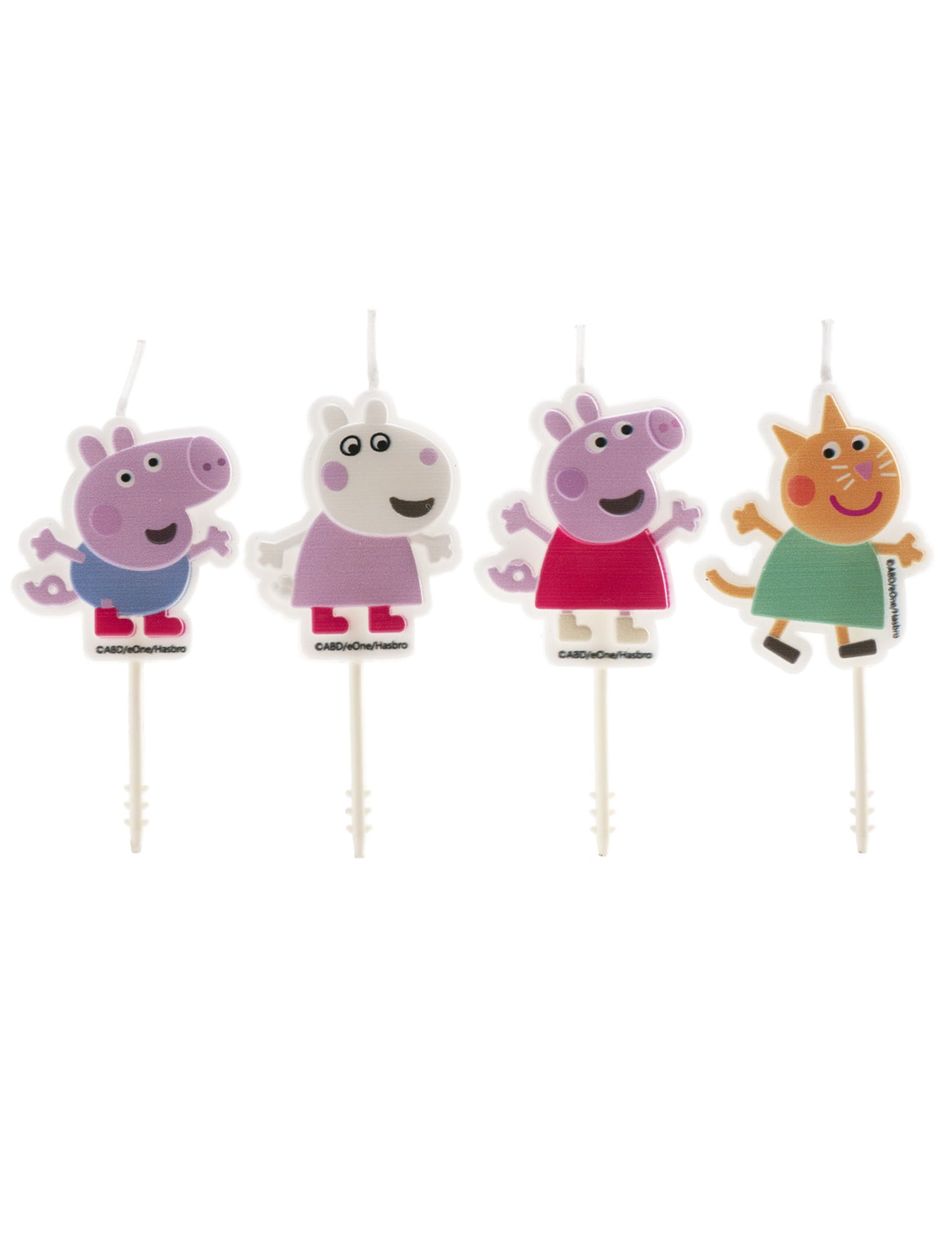 4 Bougies anniversaire Peppa Pig