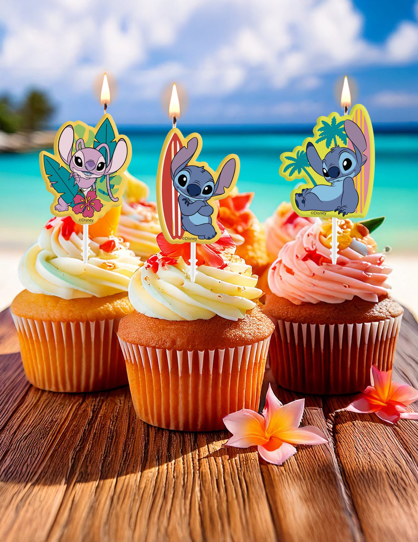 4 Stitch8.5 Rojstnodnevne sveče cm