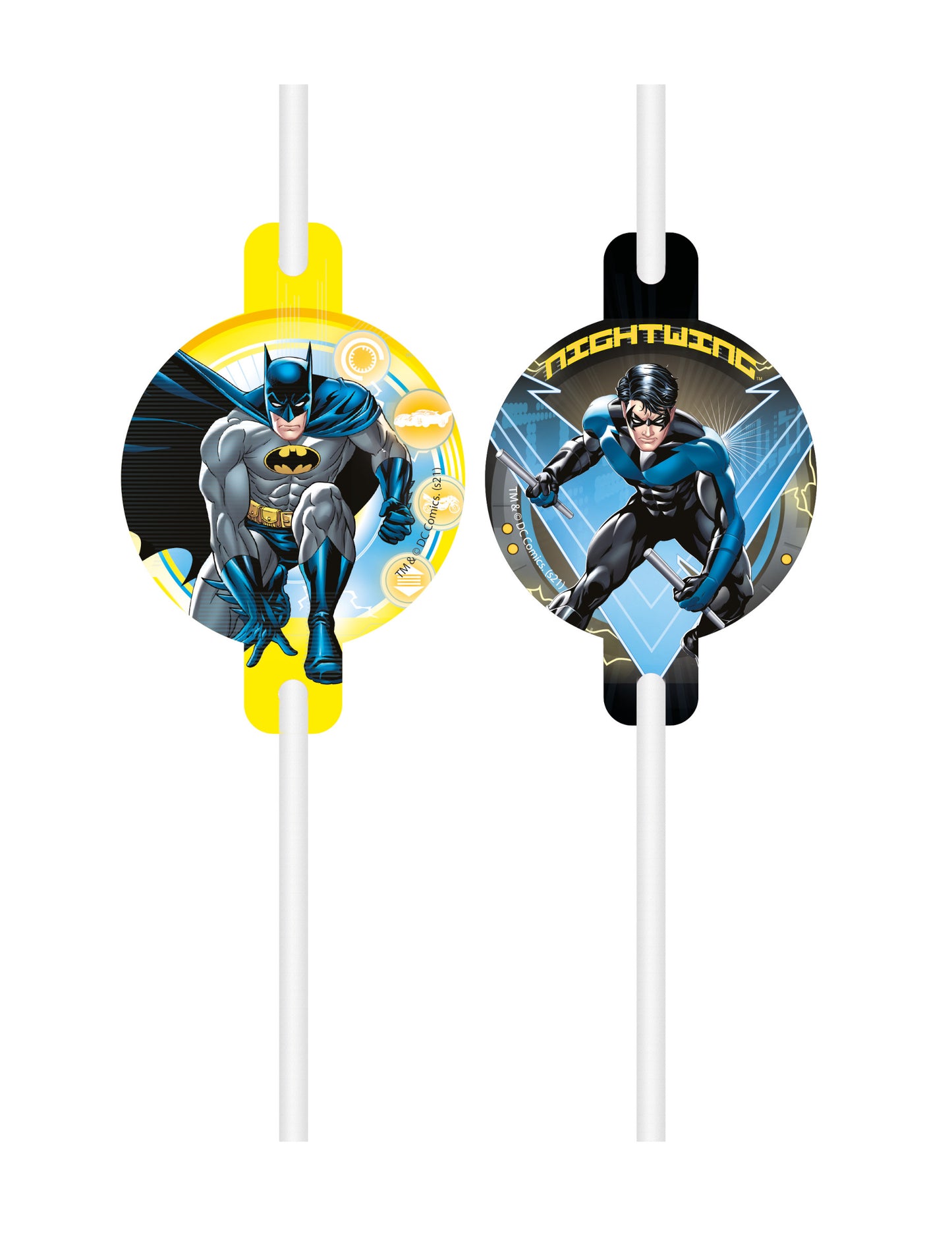 4 slamice v obliki medaljona Batman™ iz kartona