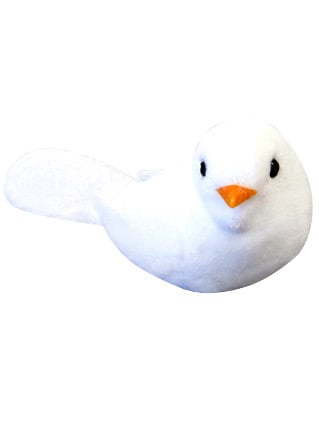 Colombes de mariage pour décoration blanches en polyester