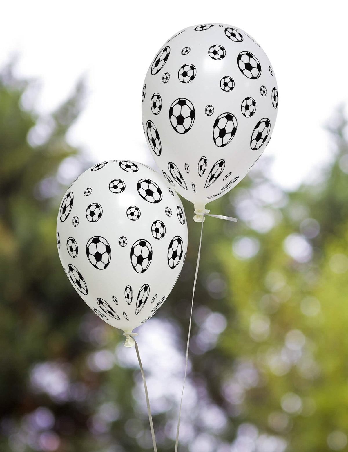 Prikaz od blizu balonov iz lateksa nogometni baloni