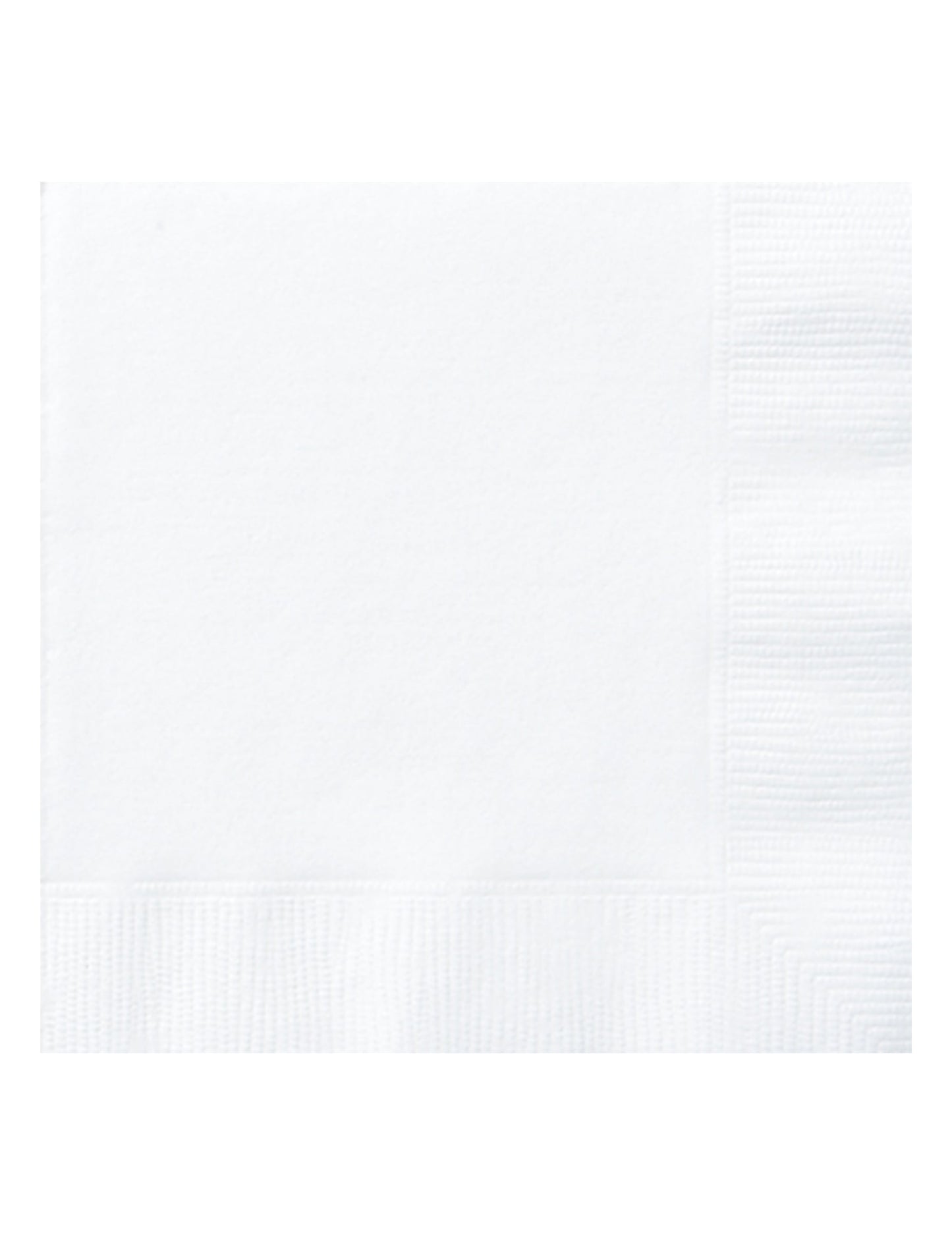 50 Serviettes en papier blanches 33 x 33 cm