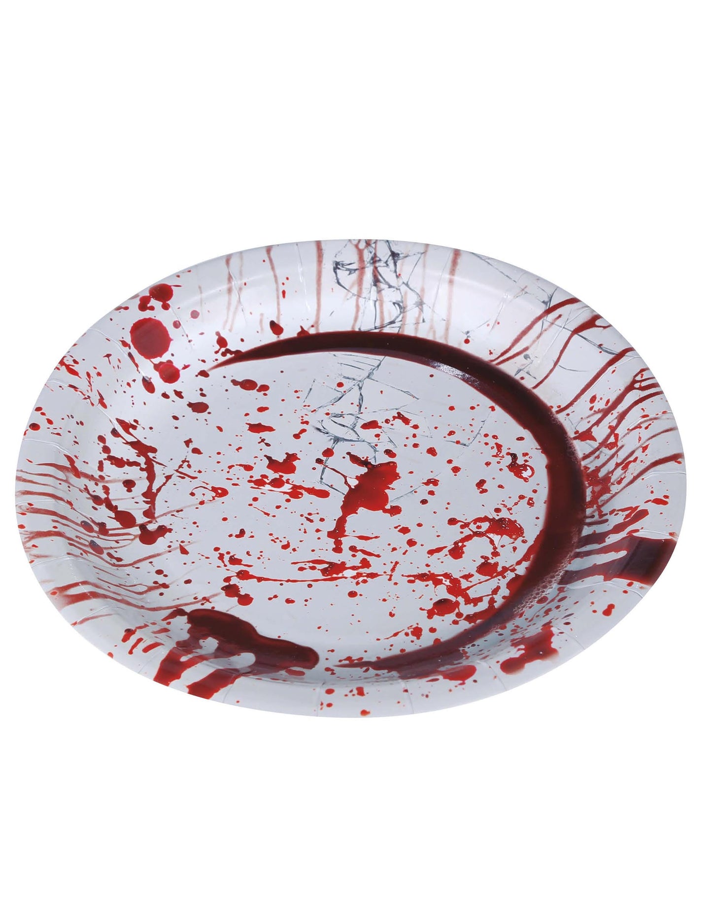 6 Krvavih kartonskih krožnikov za noč čarovnic 23 cm