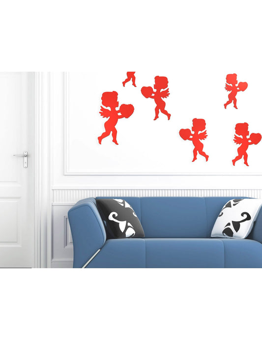 Mise en situation des décorations motif Cupidon