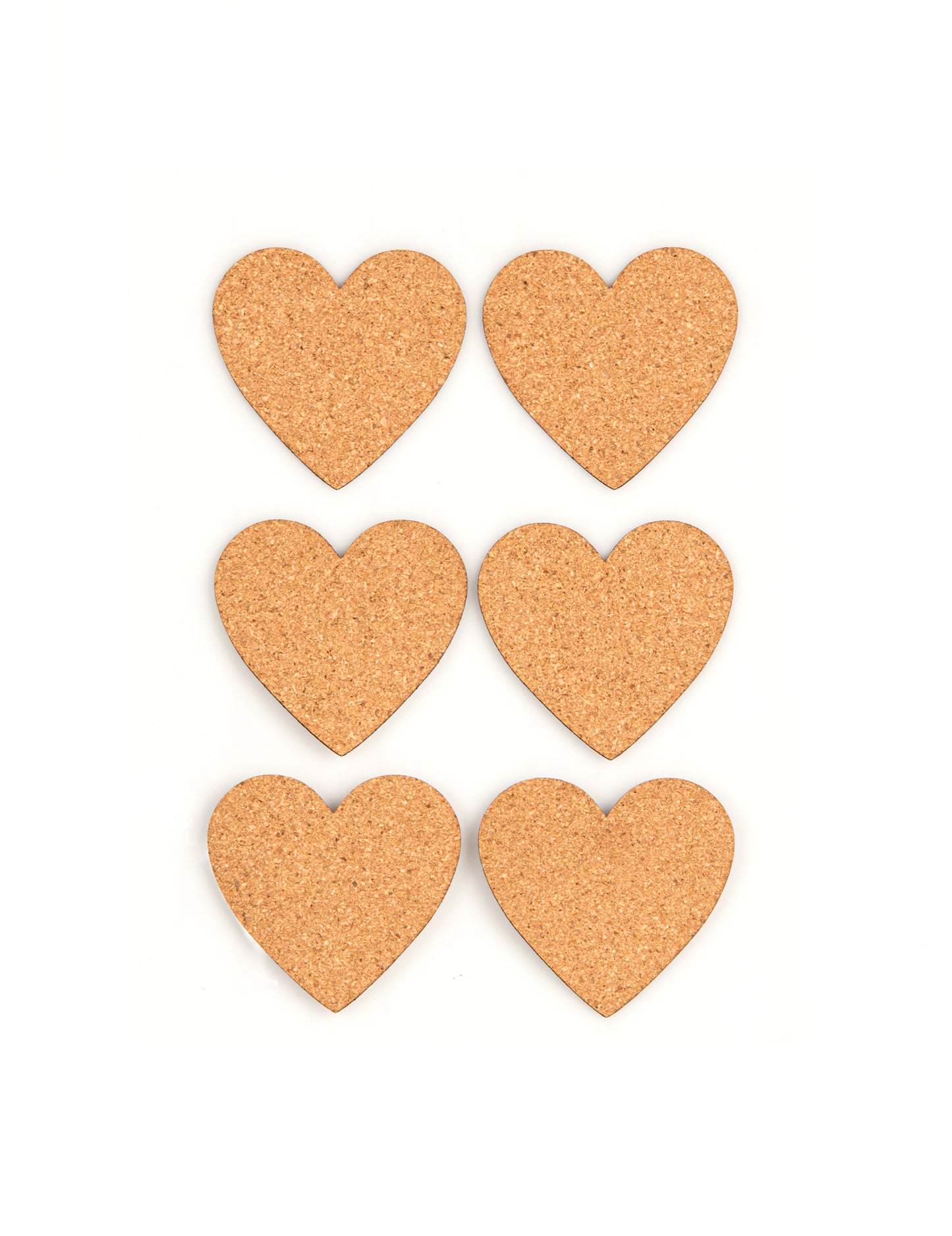 6 plutovinastih samolepilnih etiket v obliki srca, 7,5 x 4,5 cm cm za poroko