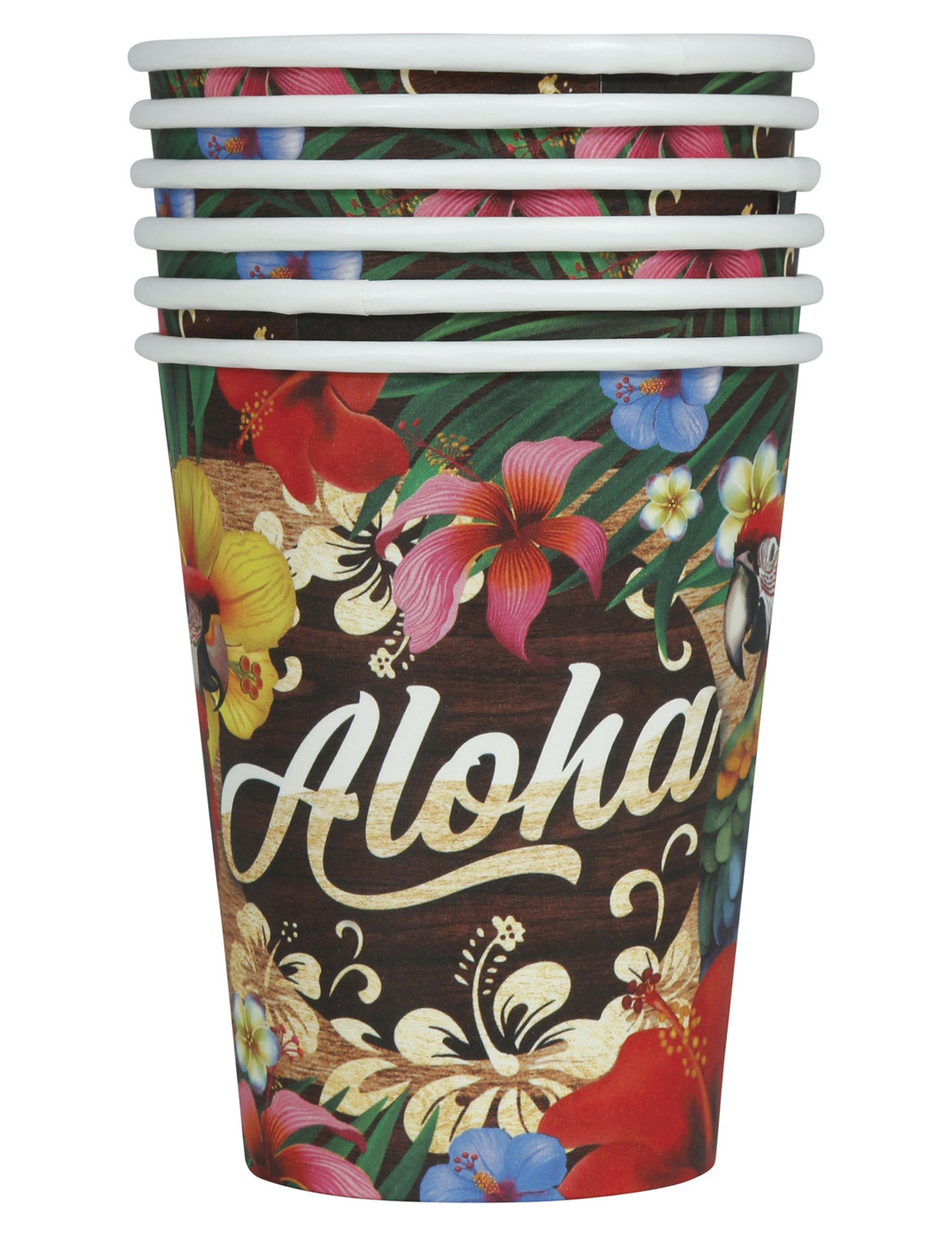 6 Gobelets Aloha Hawaï 240 ml