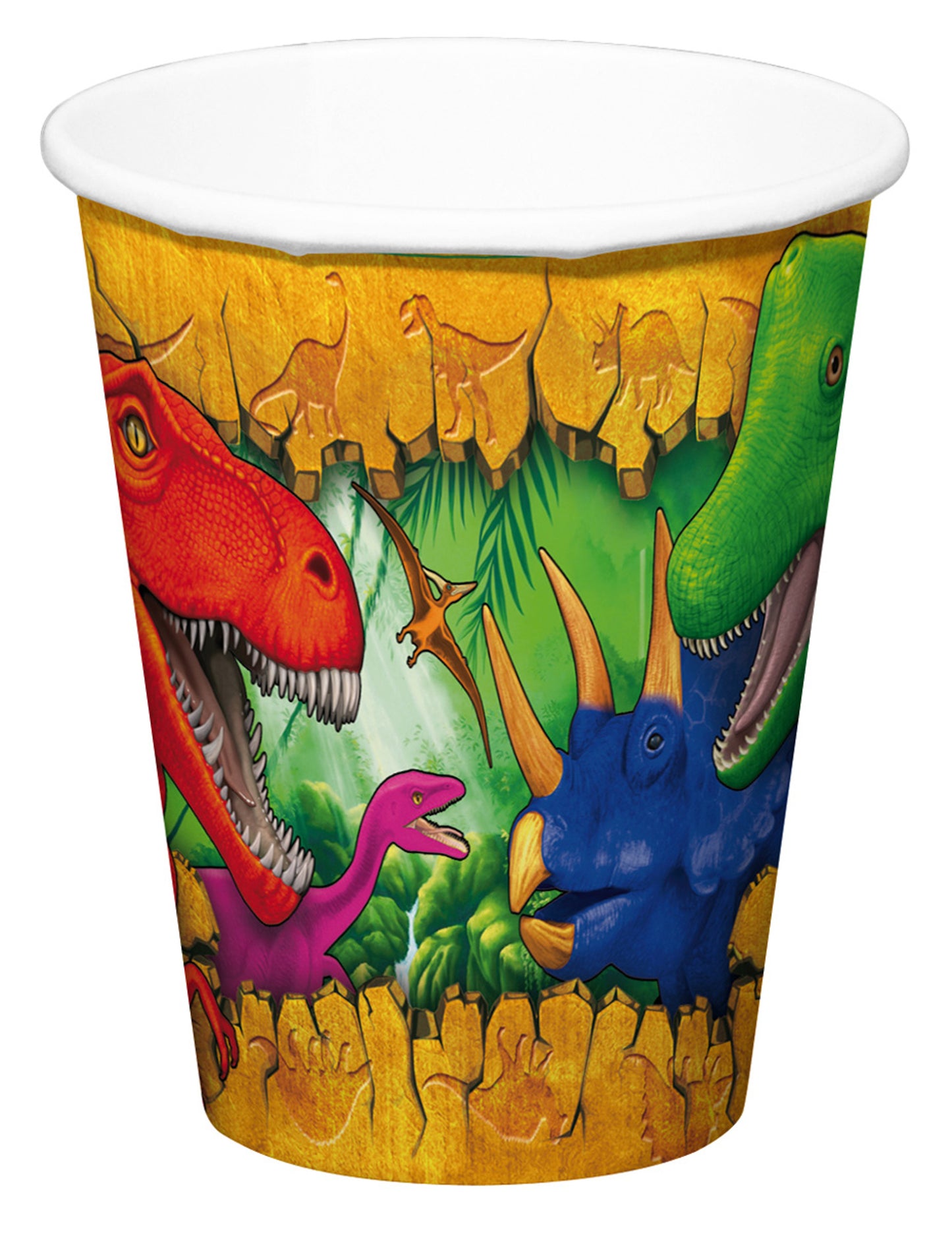 Kartonske skodelice 6 dinozavrov 250 ml